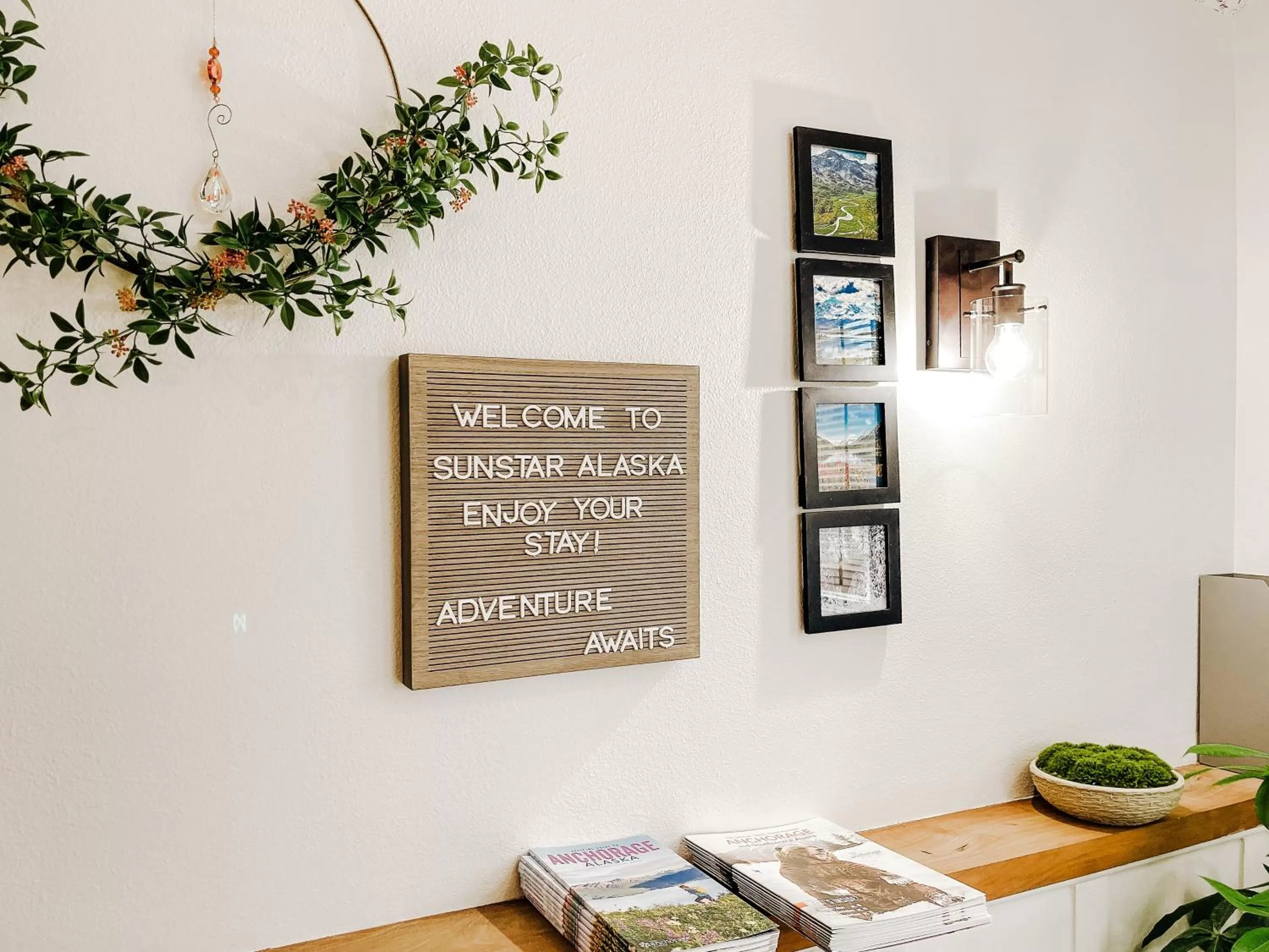 Lobby or reception in SunStar Alaska Bed and Breakfast LLC