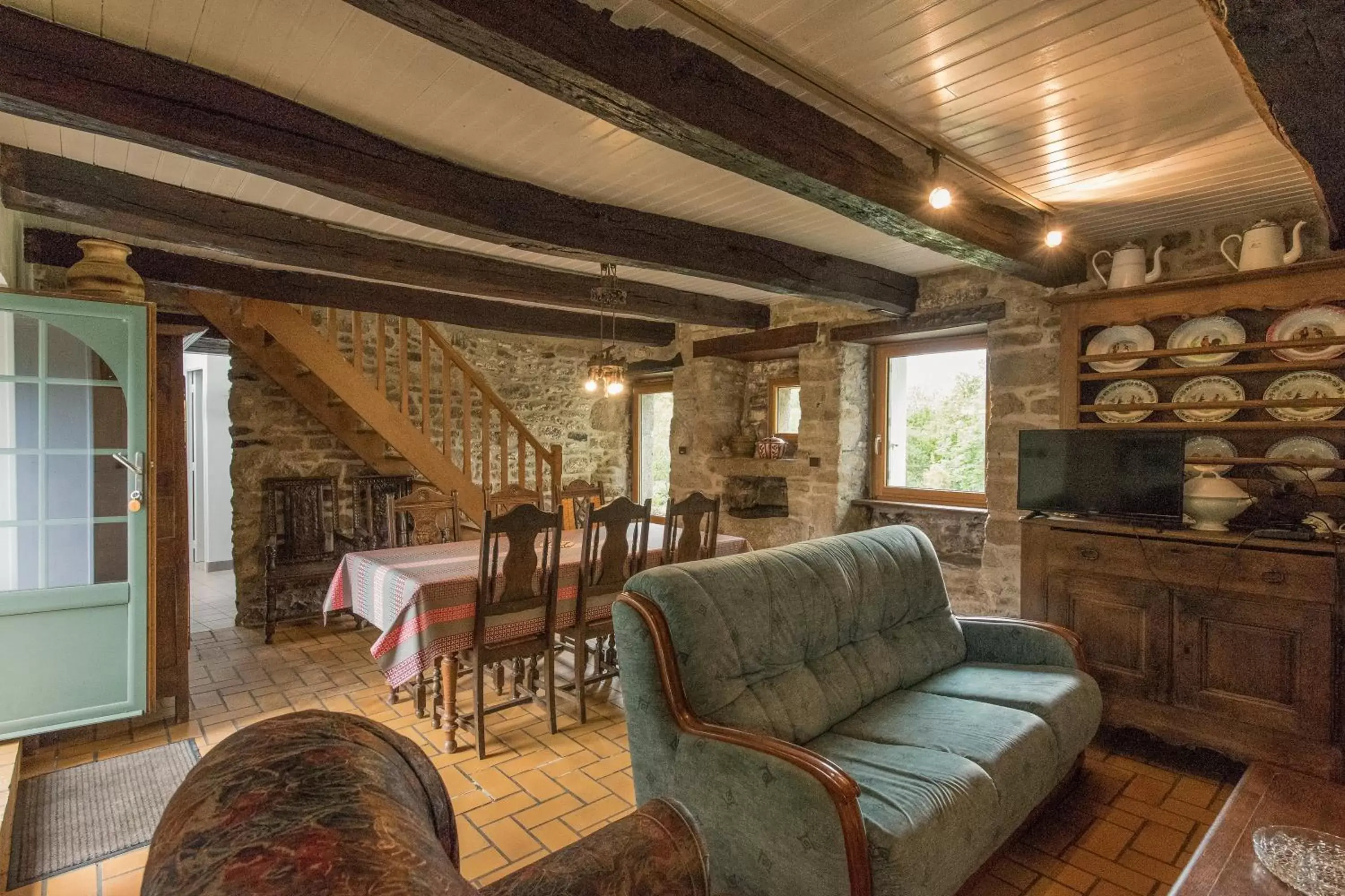 Living room, Seating Area in ty dreux entre terre et mer