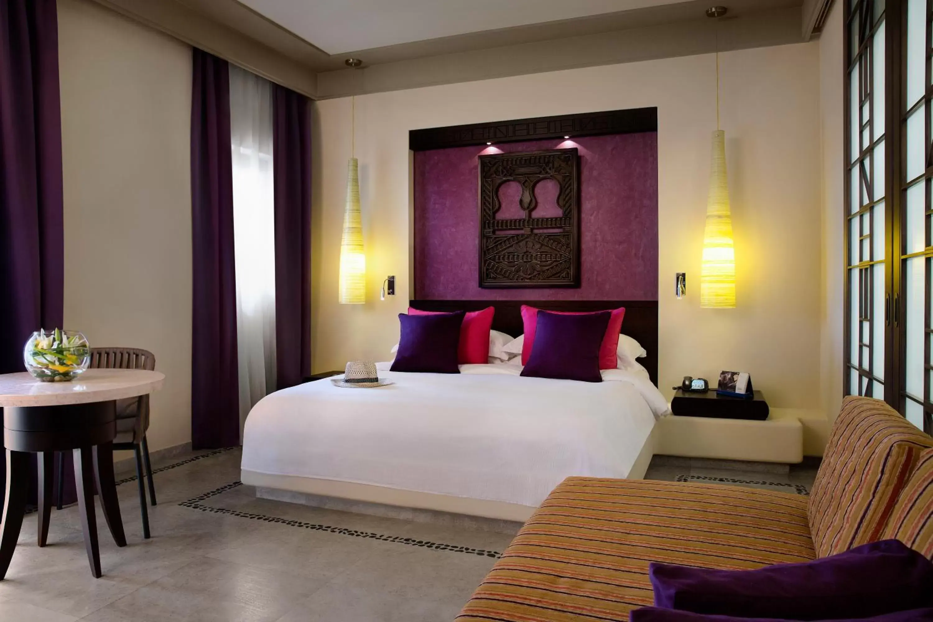 Bed in Salalah Rotana Resort