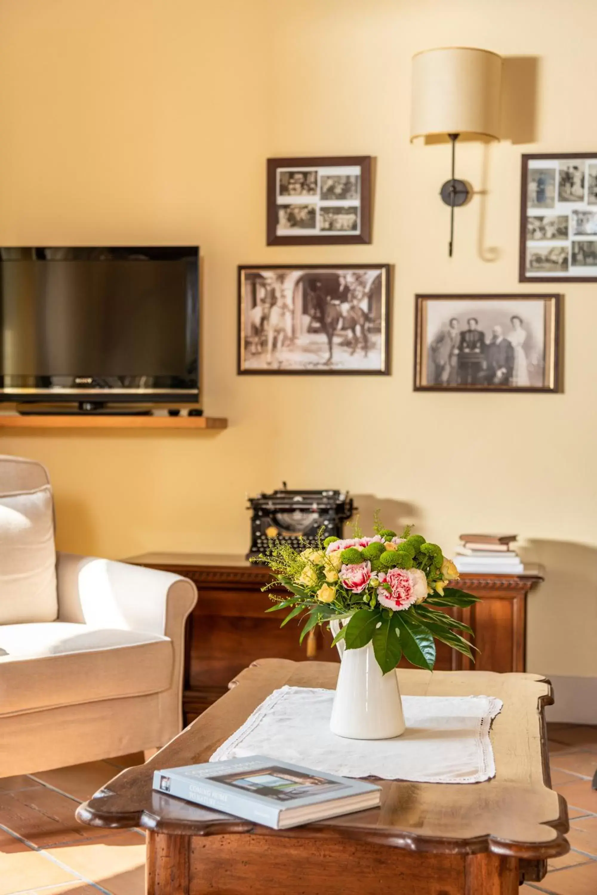 Communal lounge/ TV room in Villa Clementina - Prosecco Country Hotel