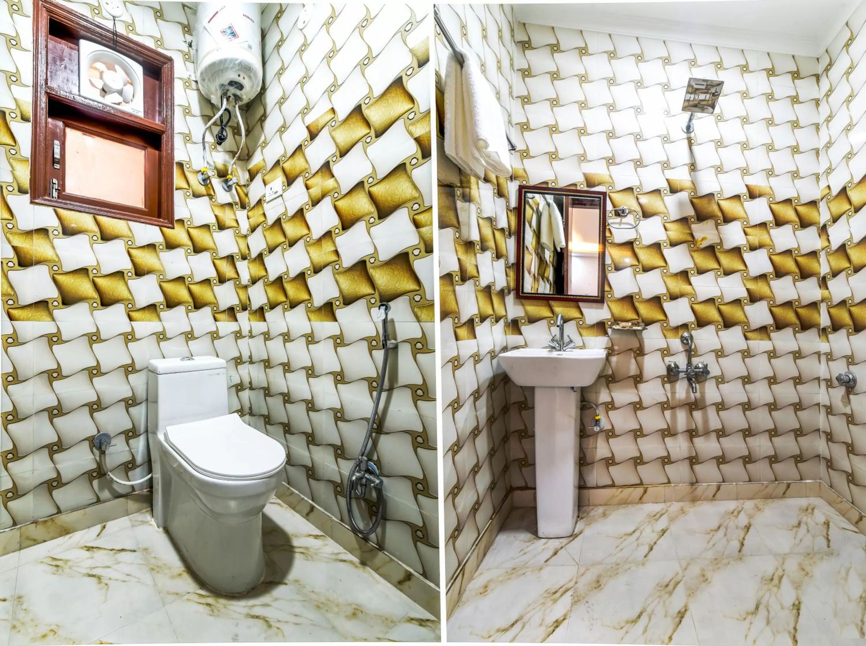 Bathroom in Hotel Urban Tree At Delhi Airport