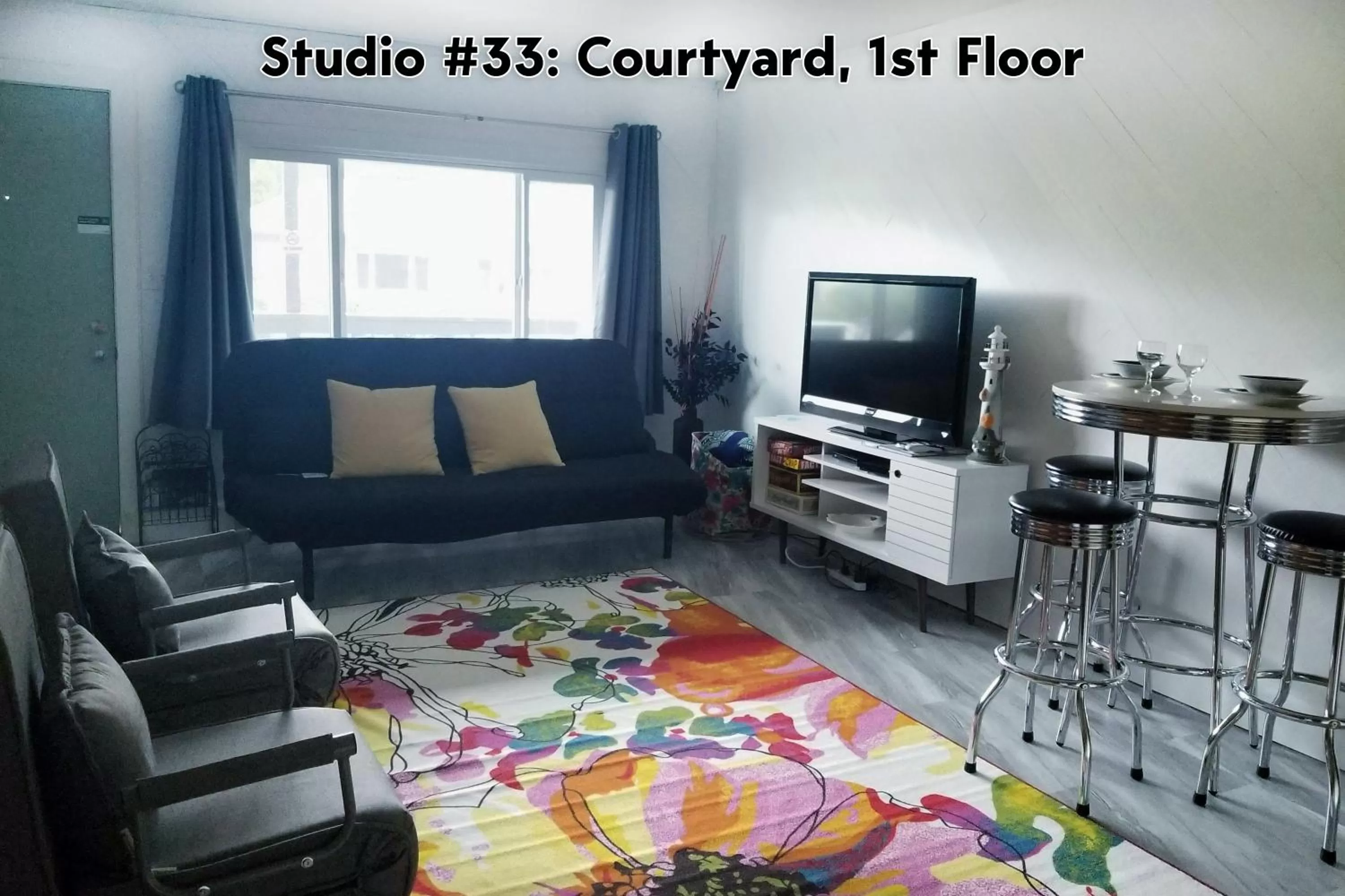 Living room in Ocean Terrace Condominiums