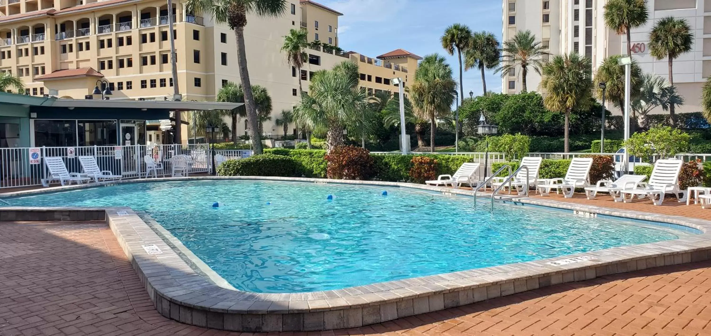 Patio, Swimming Pool in Clearwater Beach Hotel