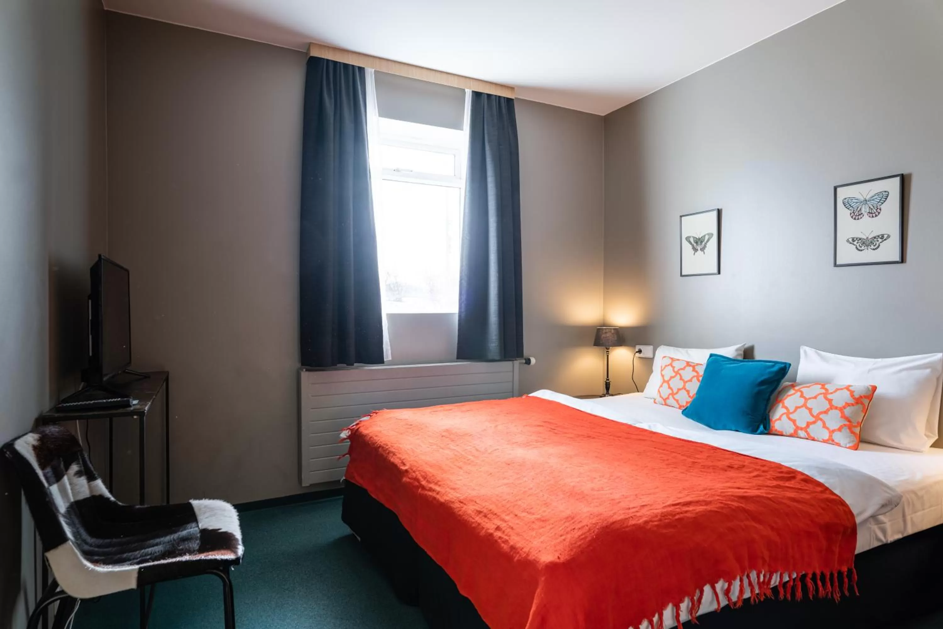 Bed in Hotel Leifur Eiriksson