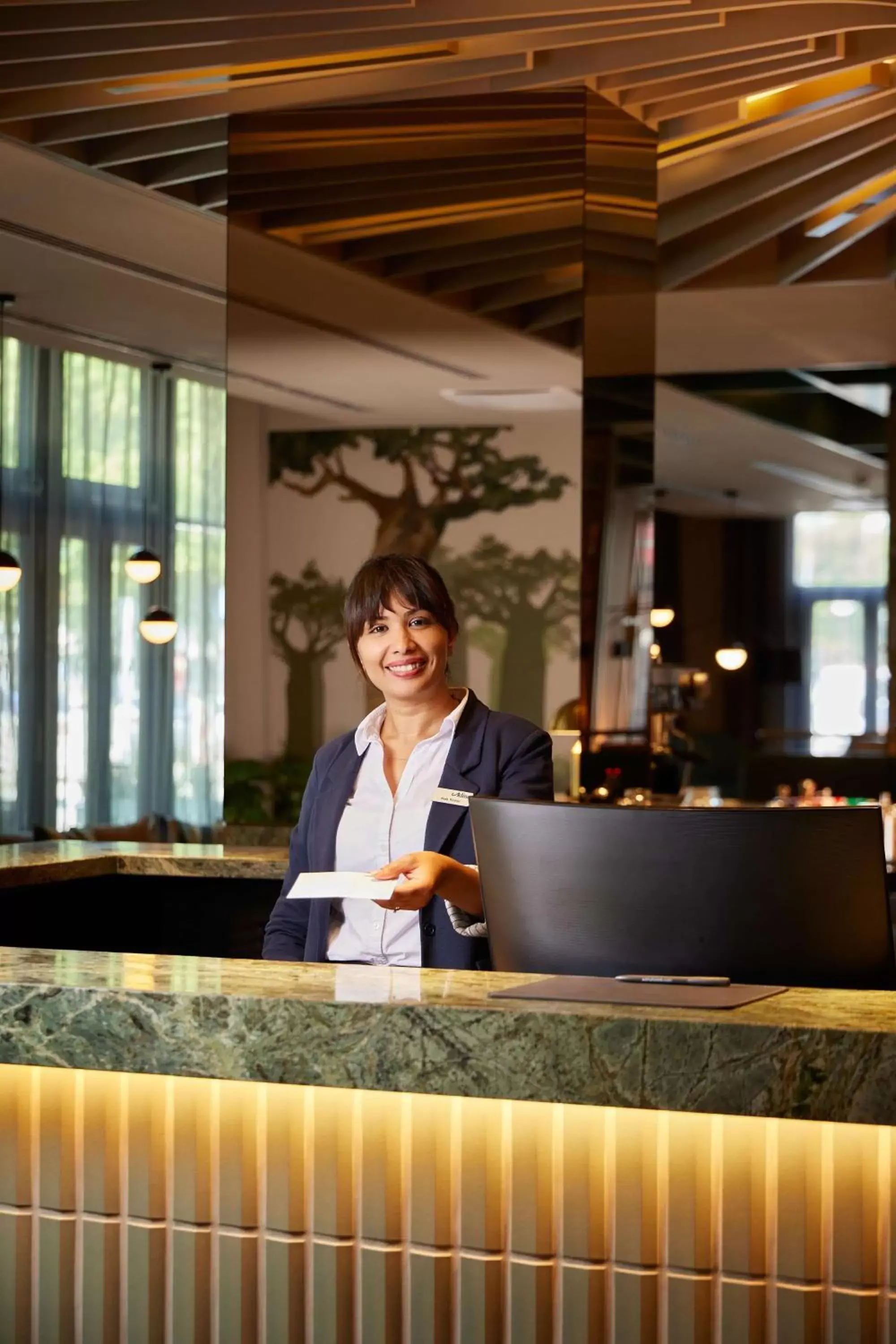 Lobby or reception in Adina Apartment Hotel Dusseldorf Lobby or reception in Adina Apartment Hotel Dusseldorf