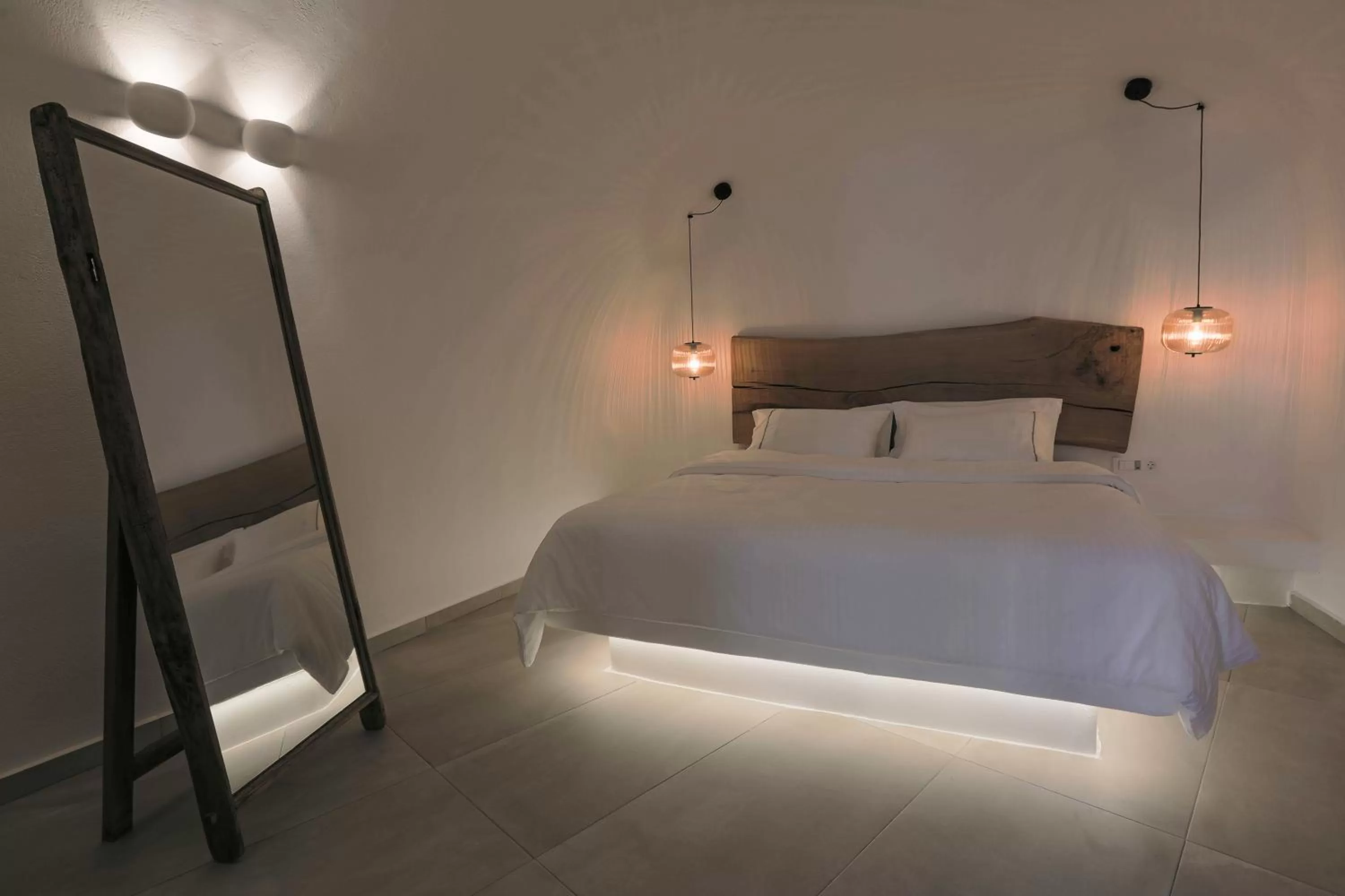 Bedroom, Bed in Eternity Suites Santorini