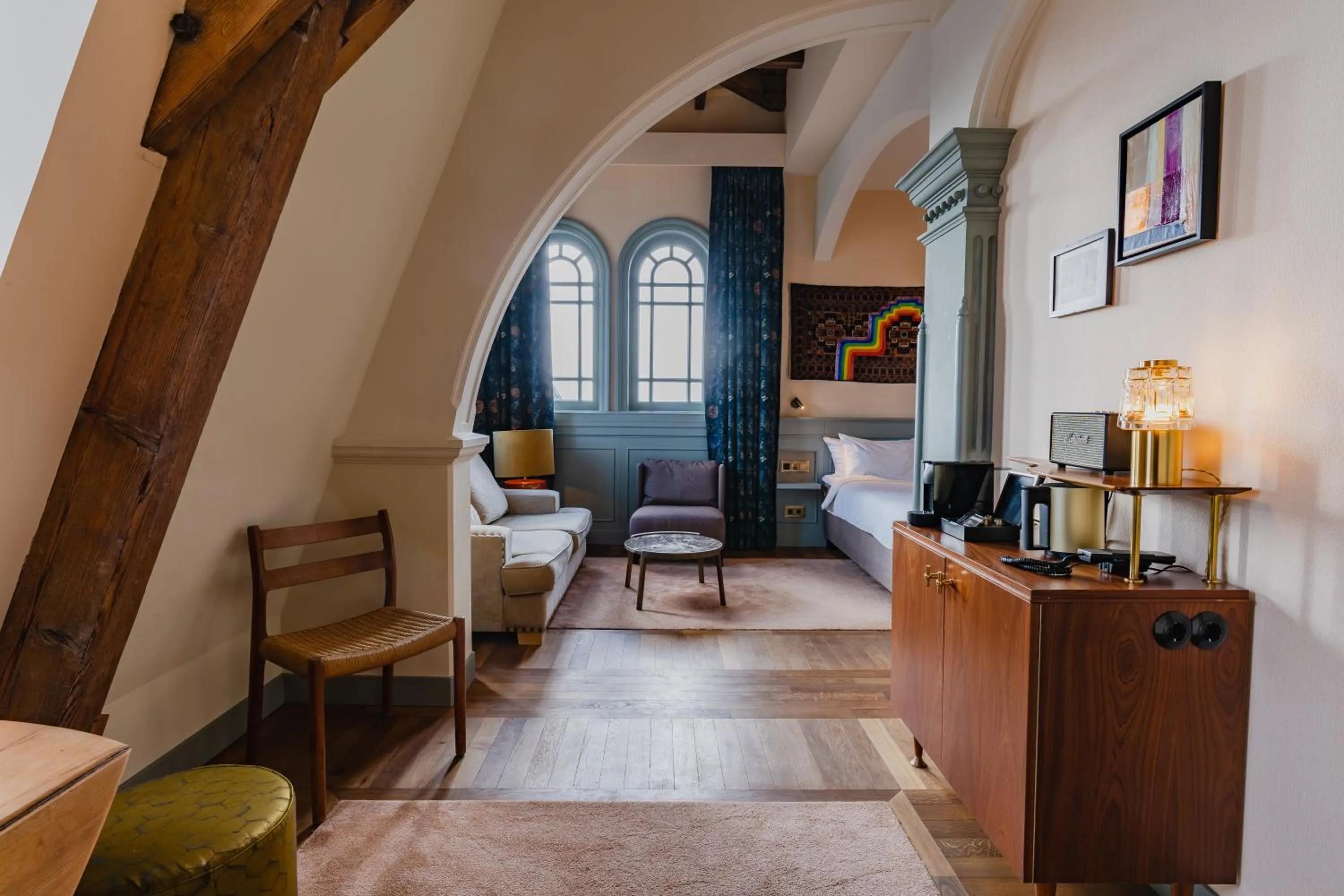 Bed in Hotel Mercier