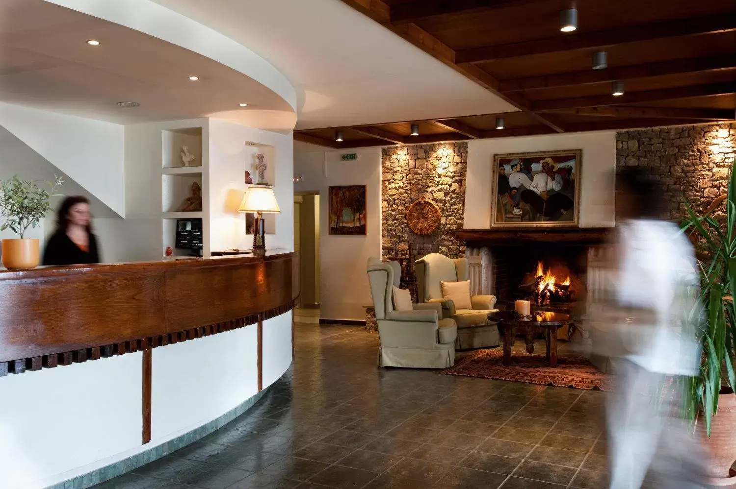 Lobby or reception, Lobby/Reception in Domotel Anemolia Mountain Resort