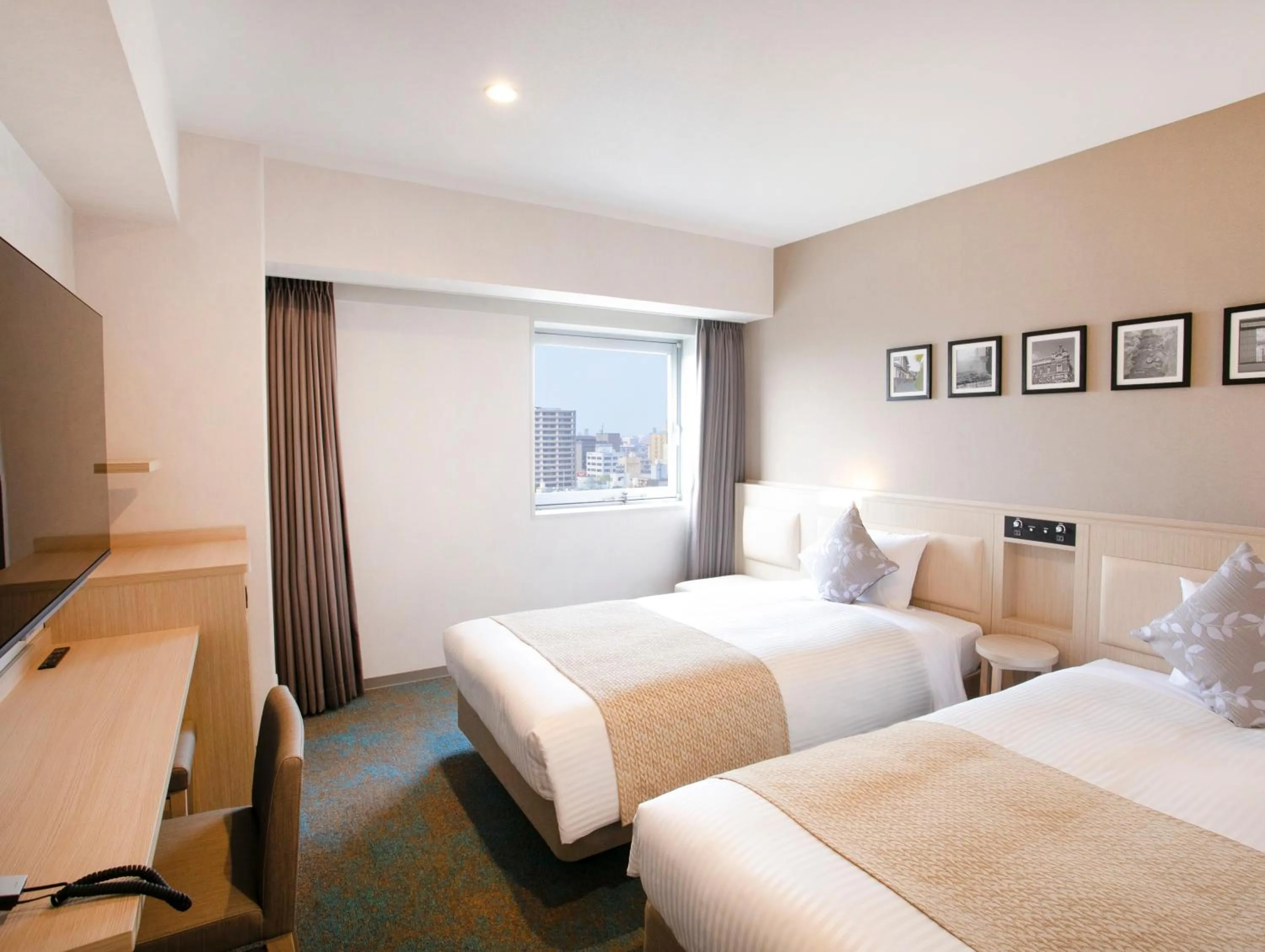 Photo of the whole room, Bed in ART Hotel Oita