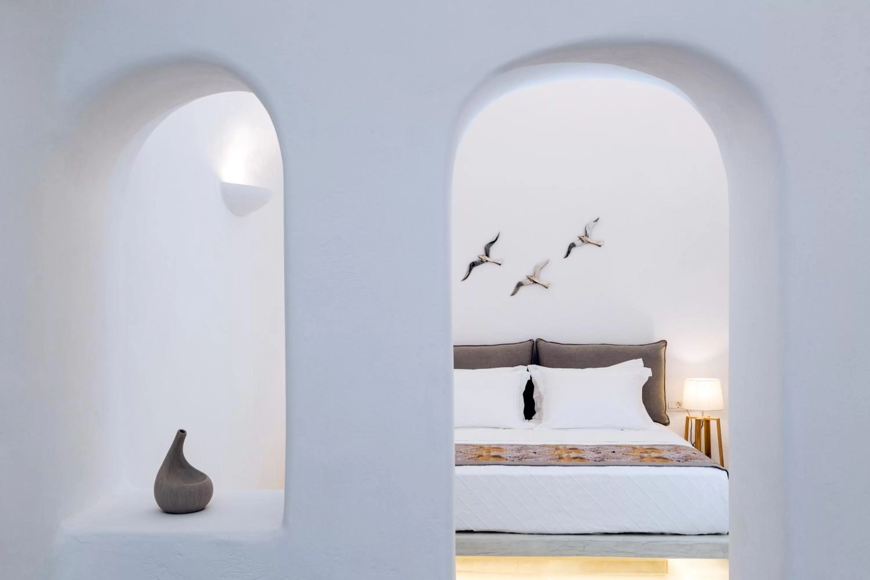 Bed in Adamant Suites