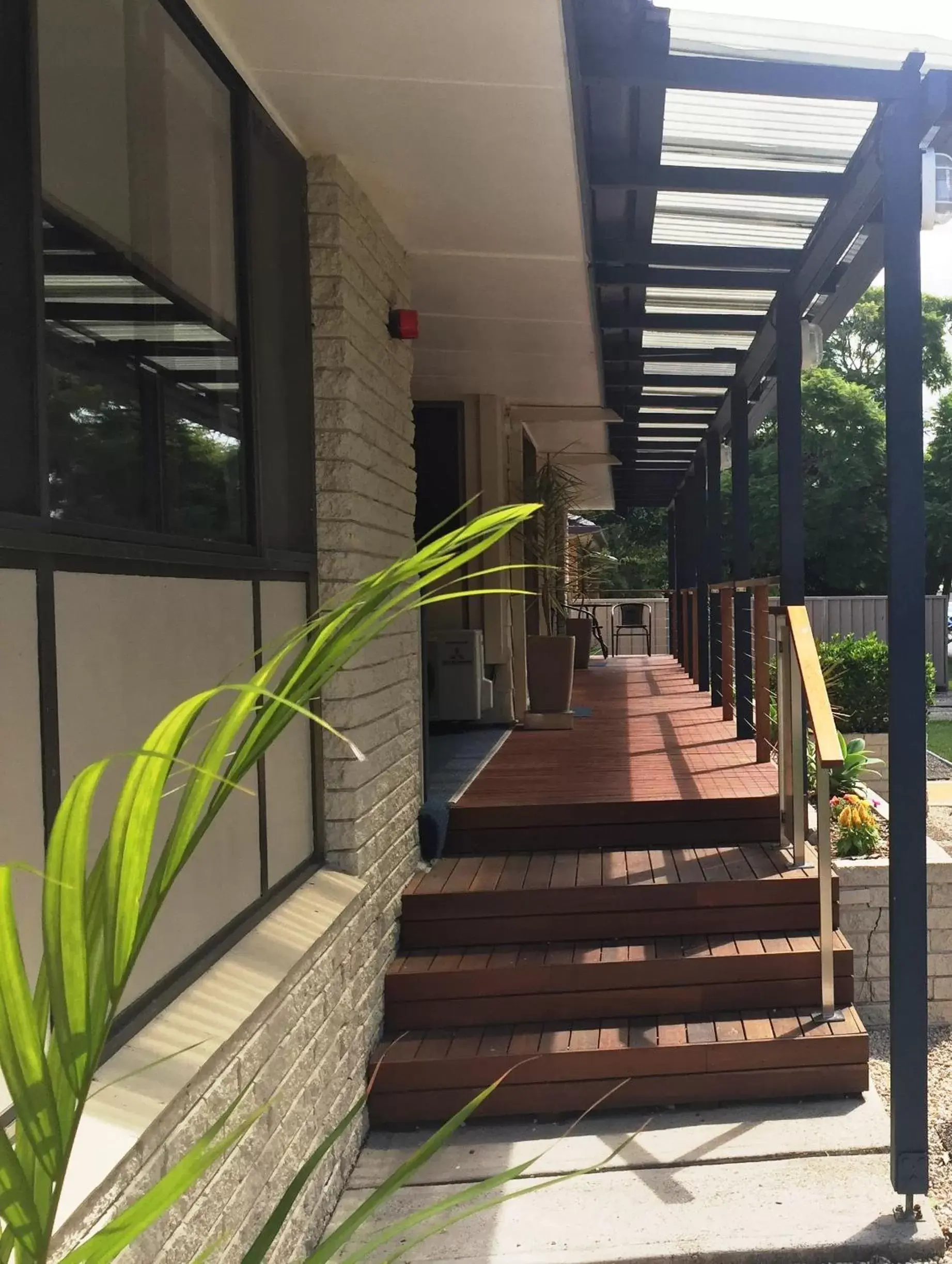 Patio in Narimba Motel