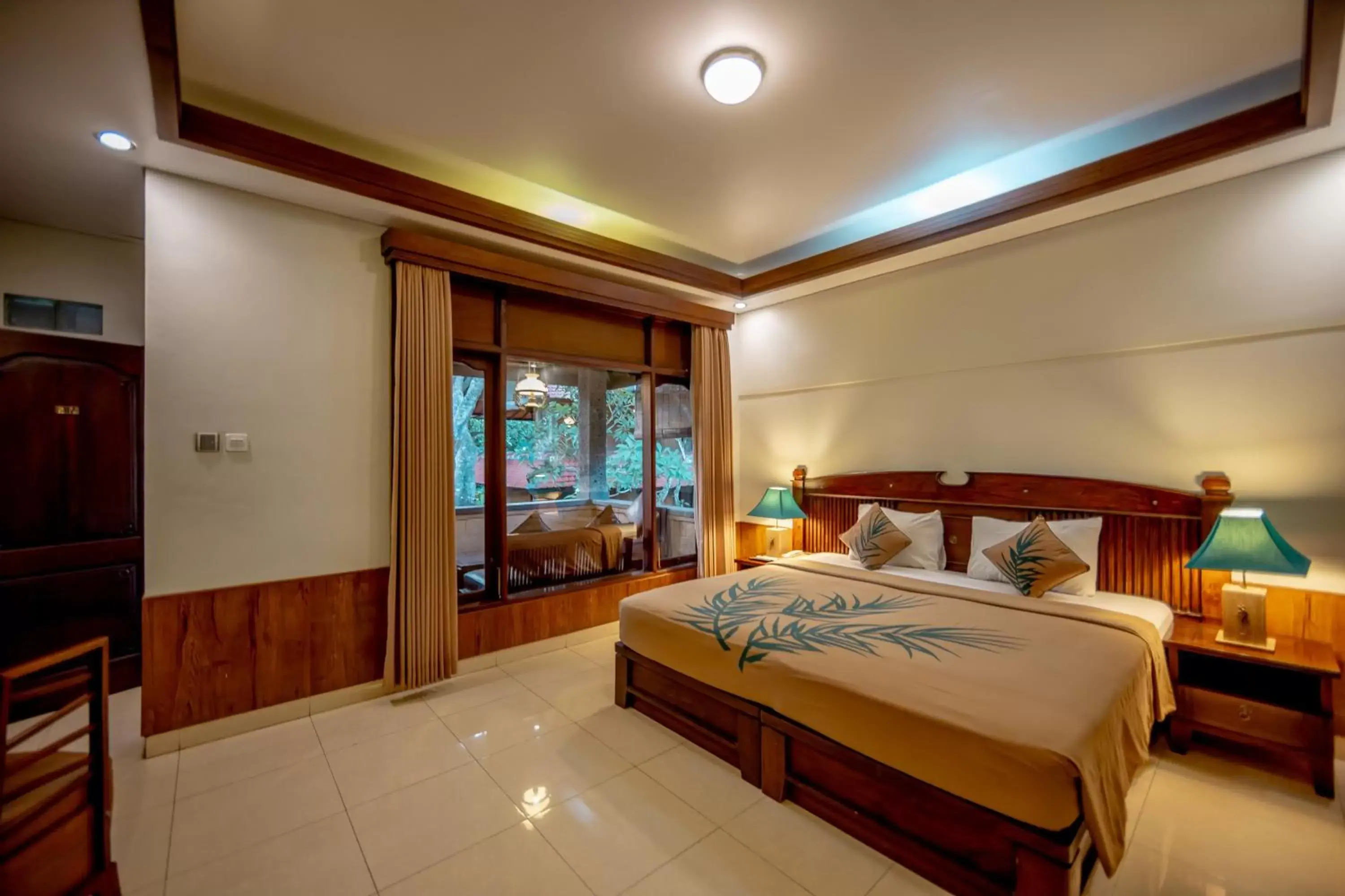 Bed in De Munut Balinese Resort