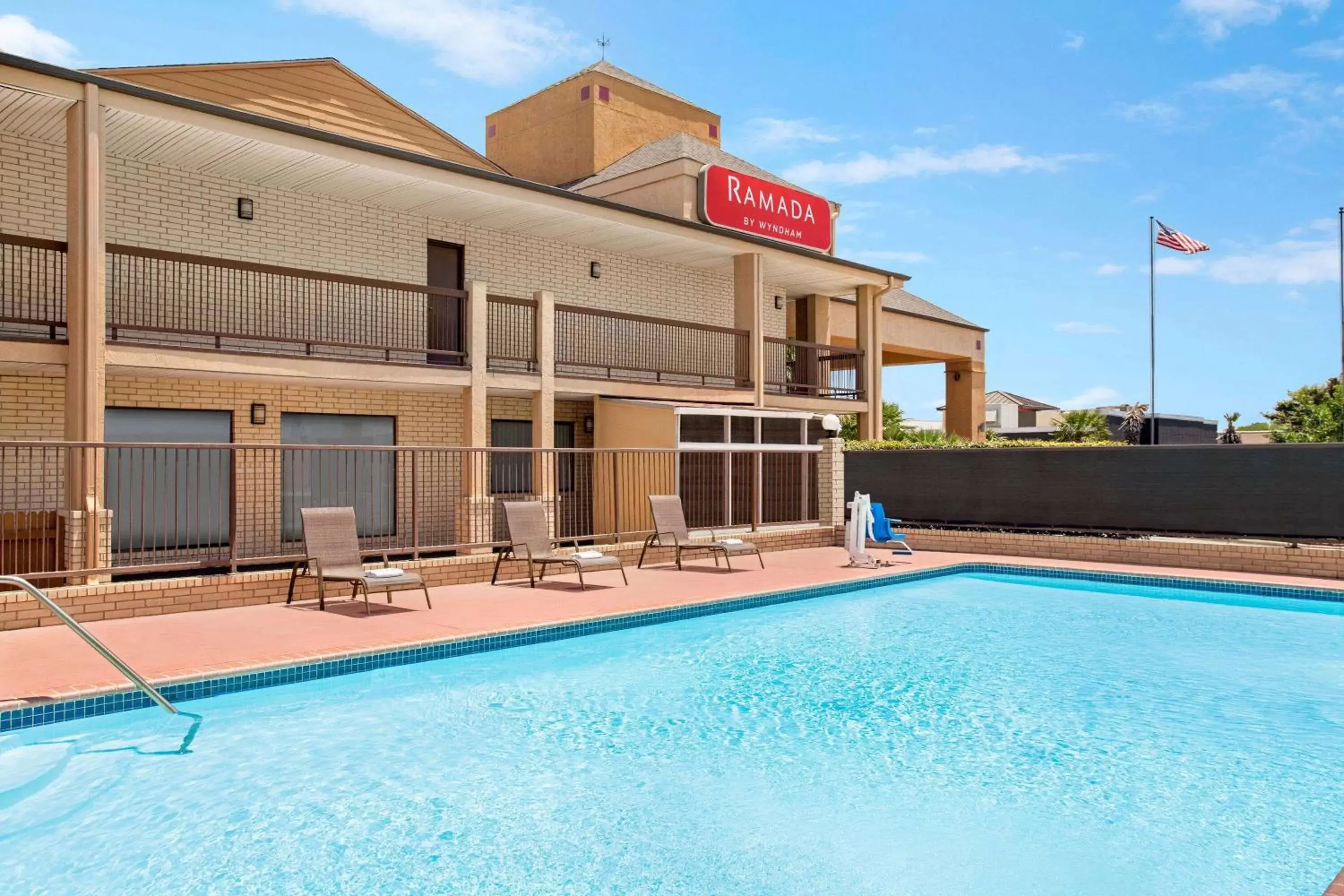 Pool view in Ramada by Wyndham San Antonio Near SeaWorld - Lackland AFB Pool view in Ramada by Wyndham San Antonio Near SeaWorld - Lackland AFB