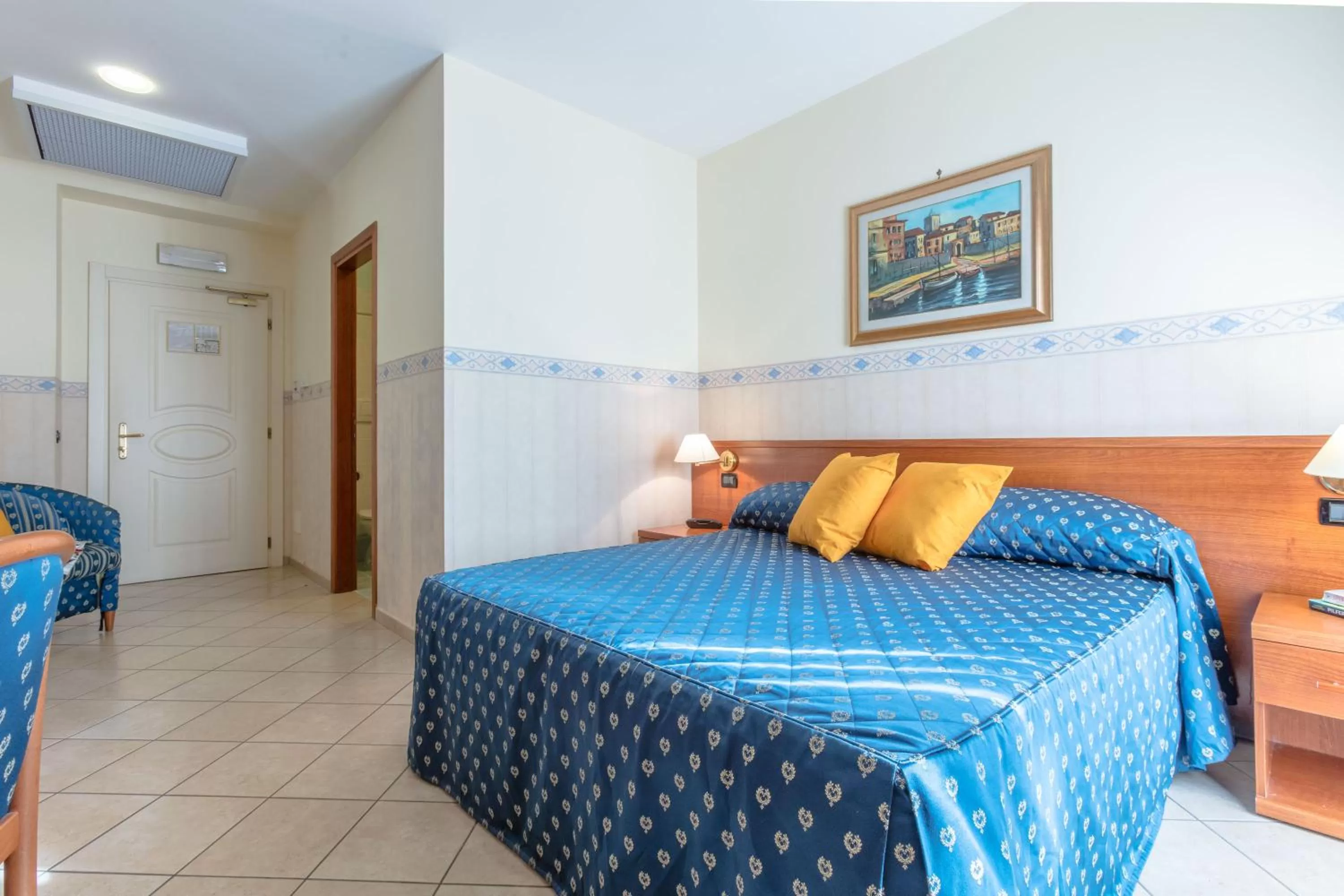 Bed in Hotel Traiano