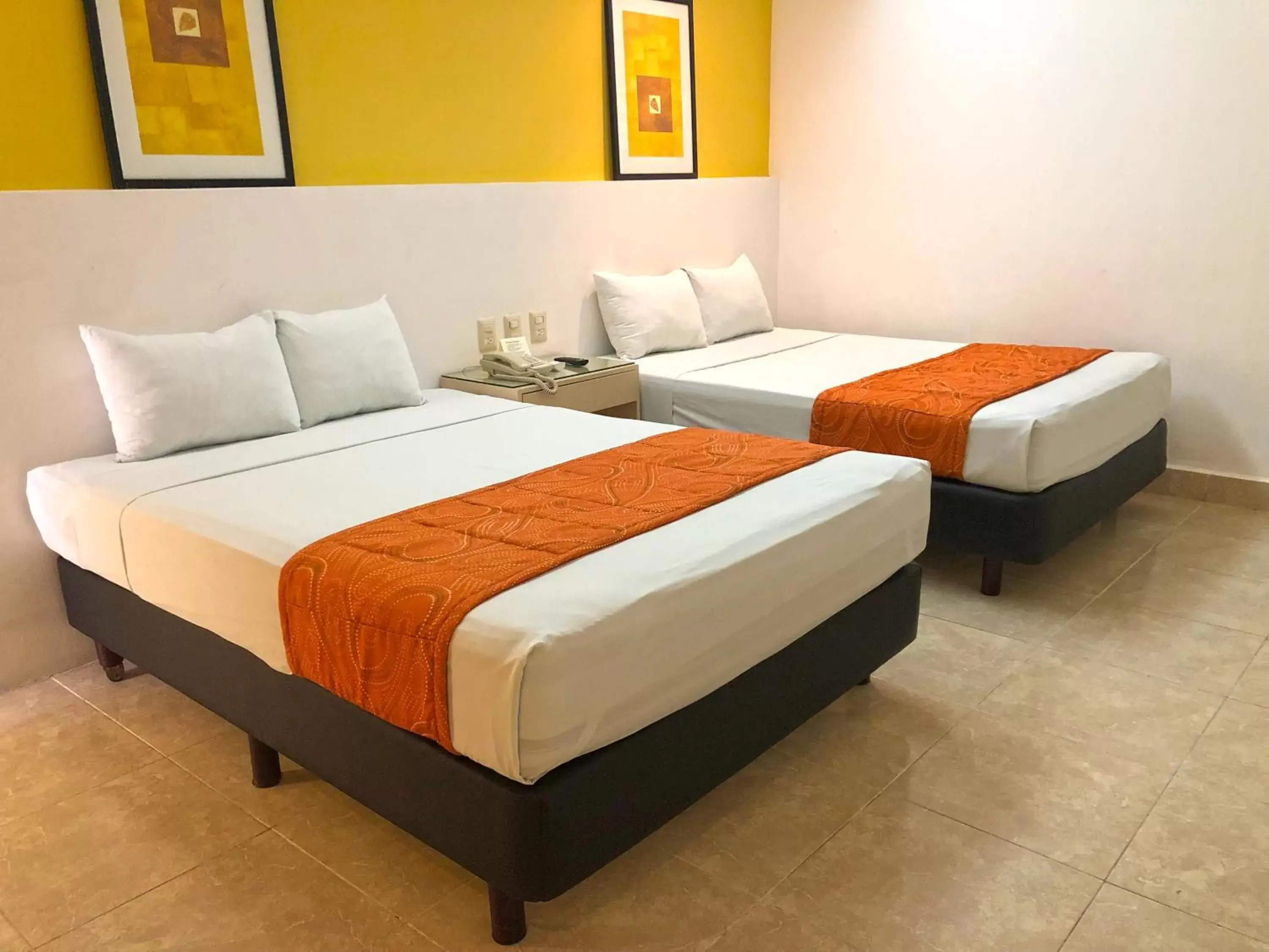 Bed in Hotel Los Cocos Chetumal