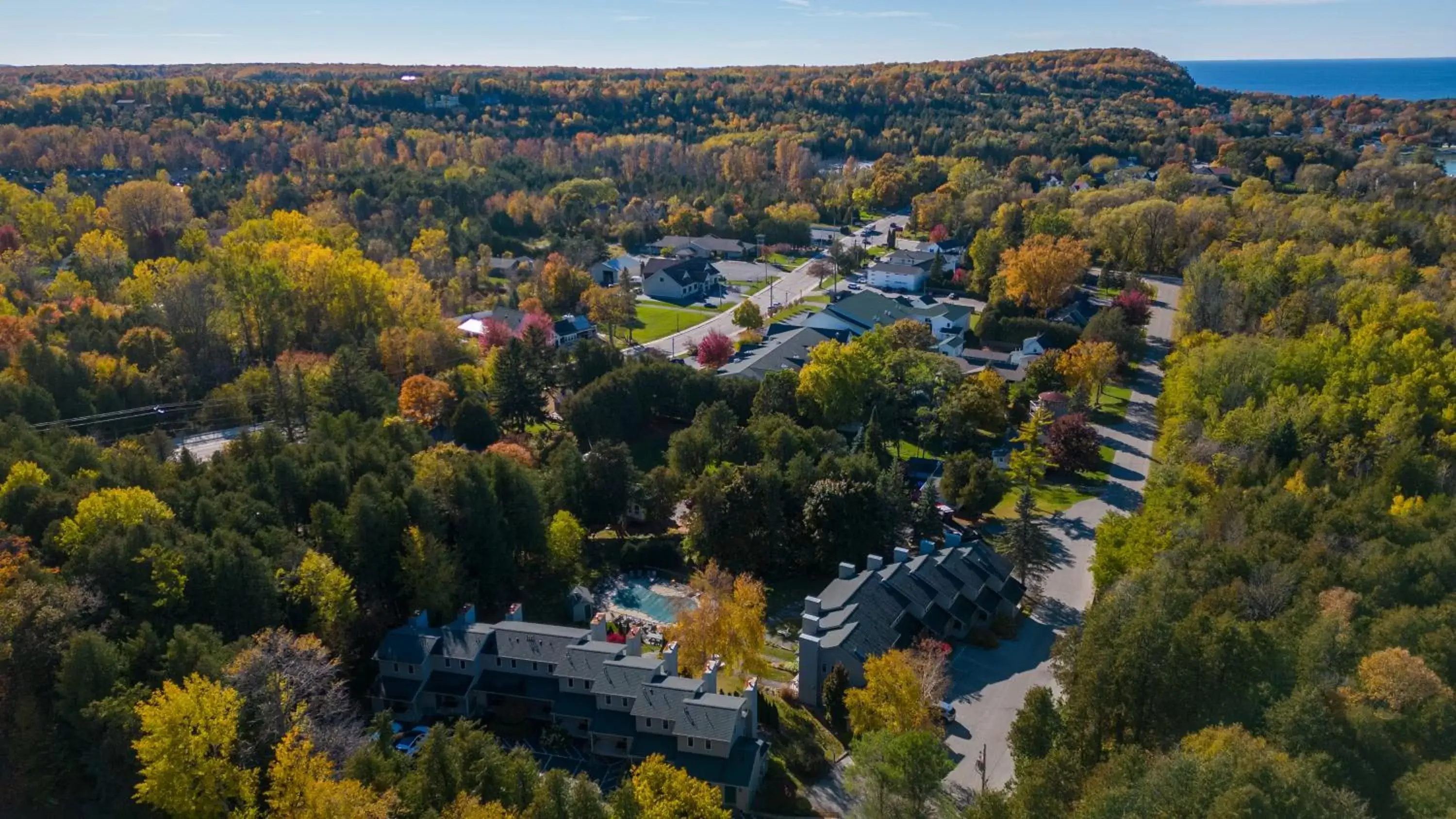 Bird's-eye View in Evergreen Hill Condominiums