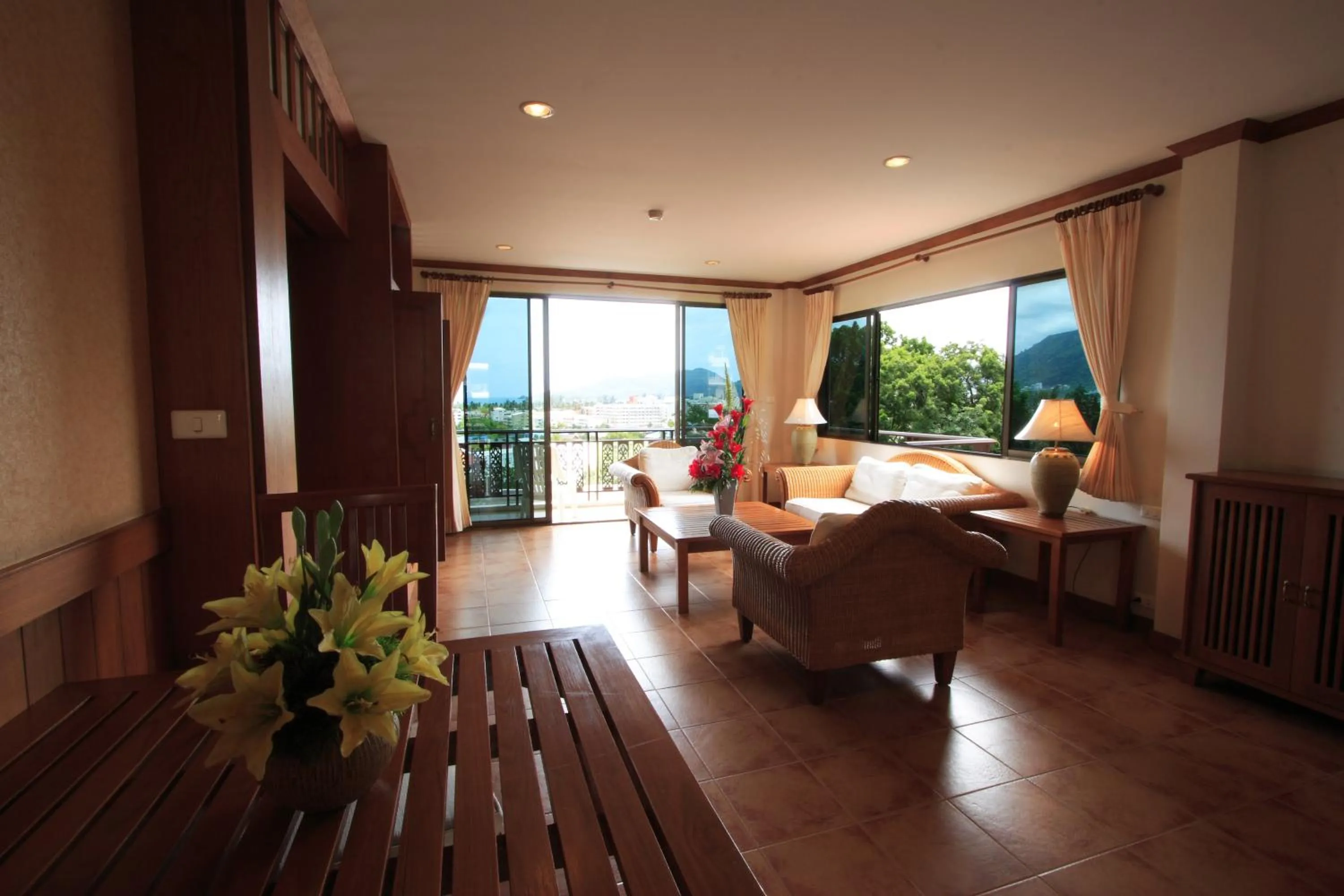 Living room in Sun Hill Hotel Patong