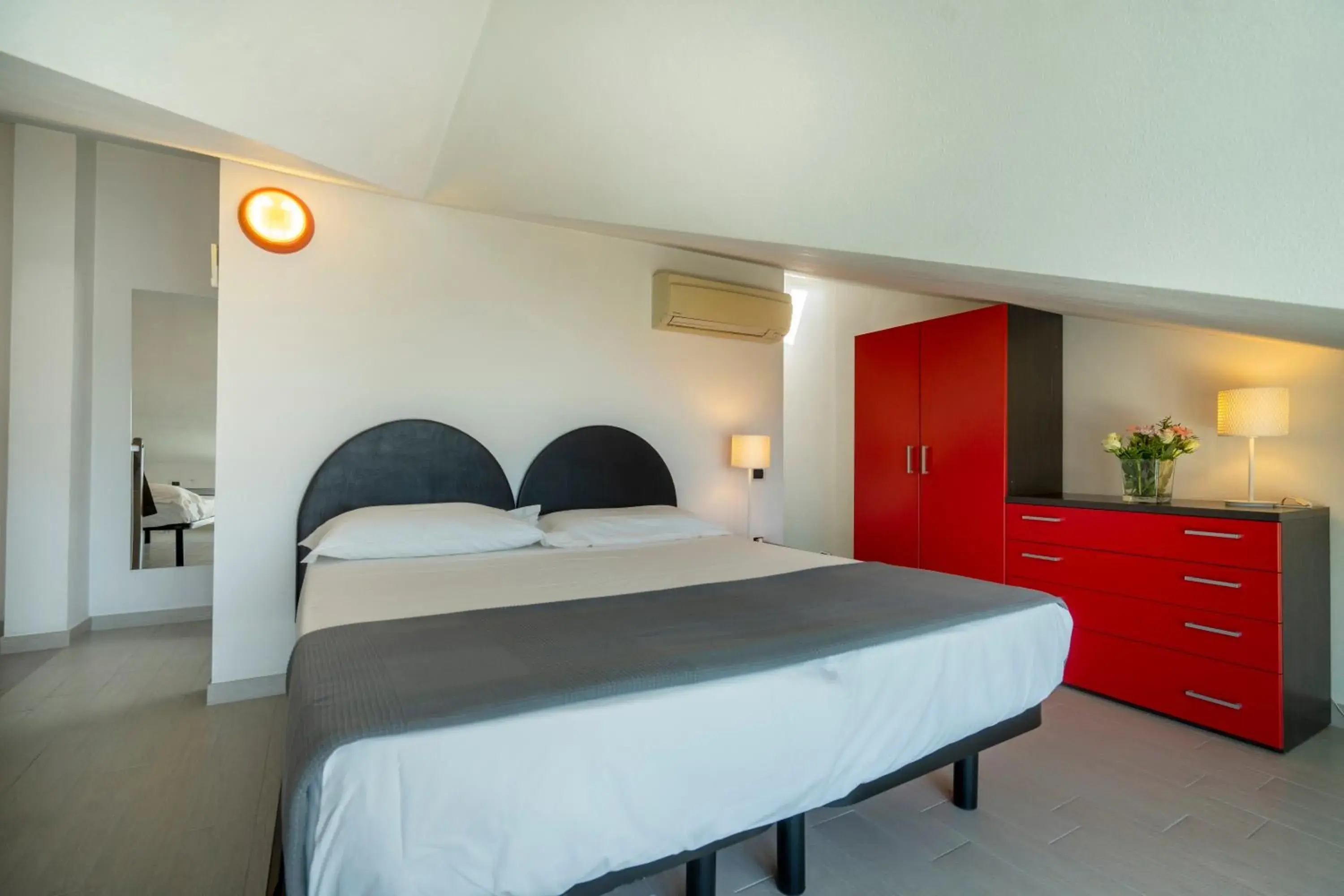 Bed in Hotel Cristallo