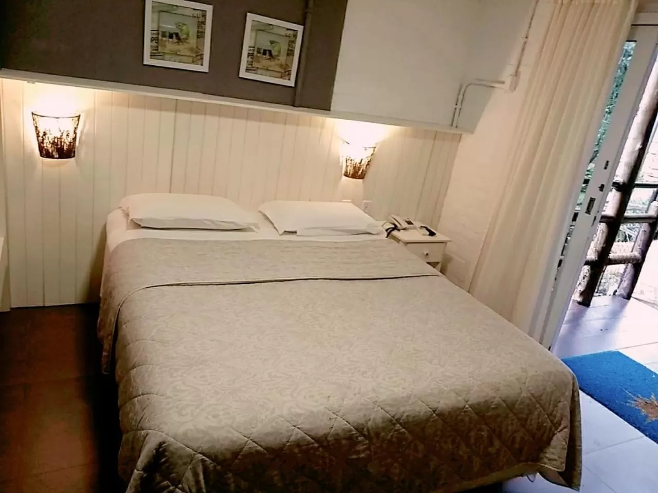 Bed in Pousada Canto da Vigia