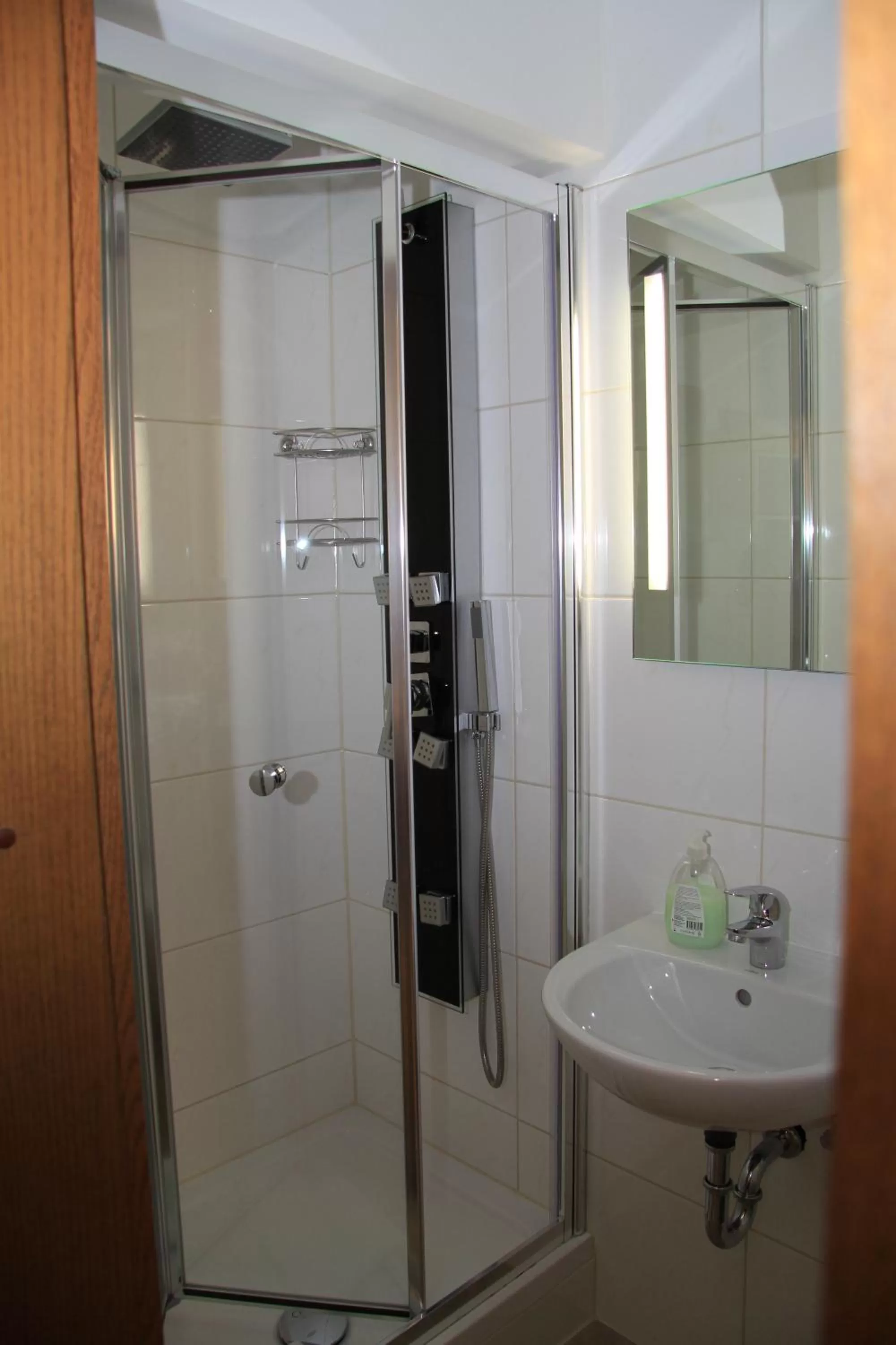 Bathroom in Waldhotel Albachmühle mit Albacher Stuben