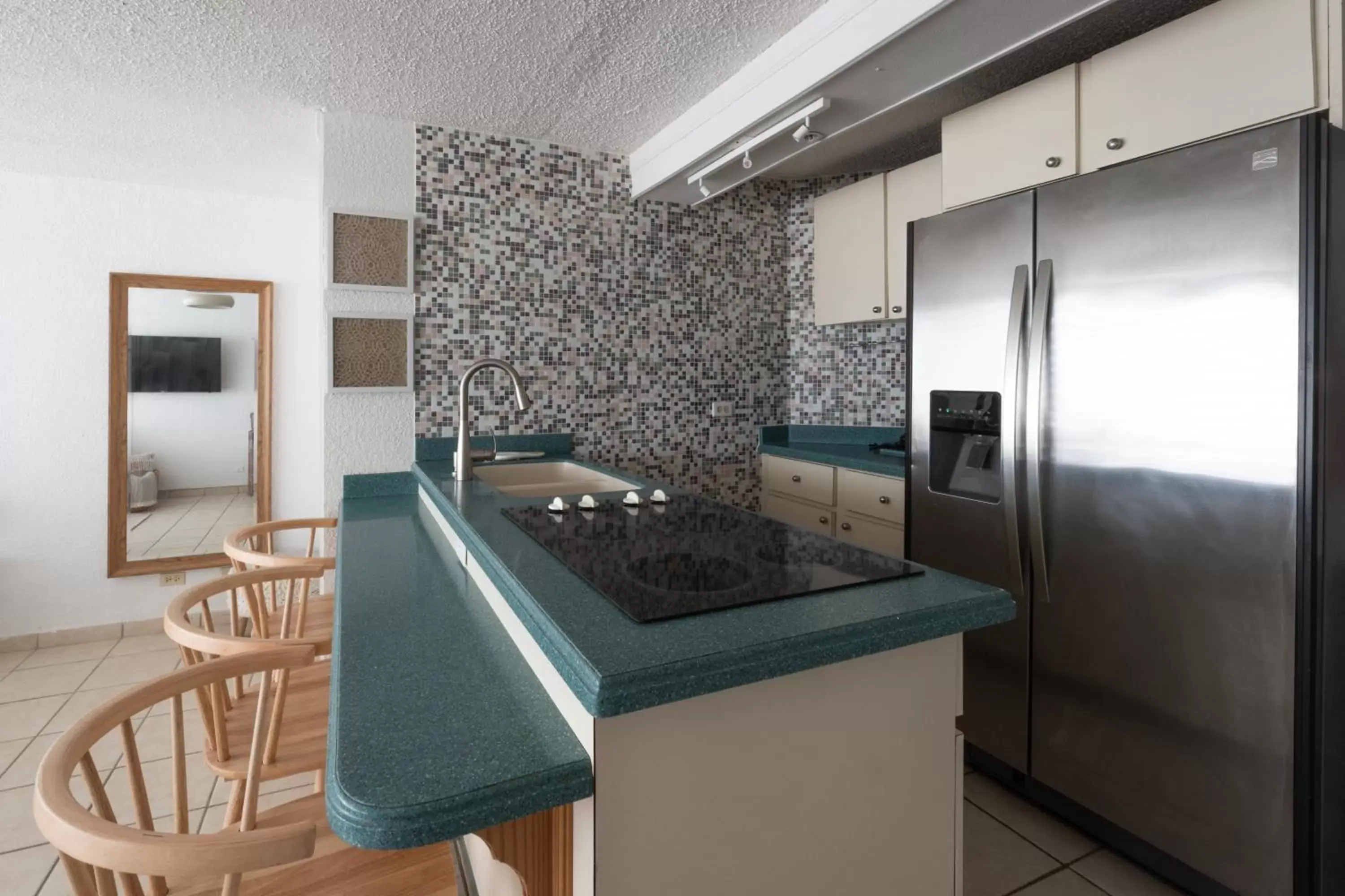 Kitchen or kitchenette, Kitchen/Kitchenette in OCEAN VIEW DELUXE SUITE: PVT. BEACH & POOL