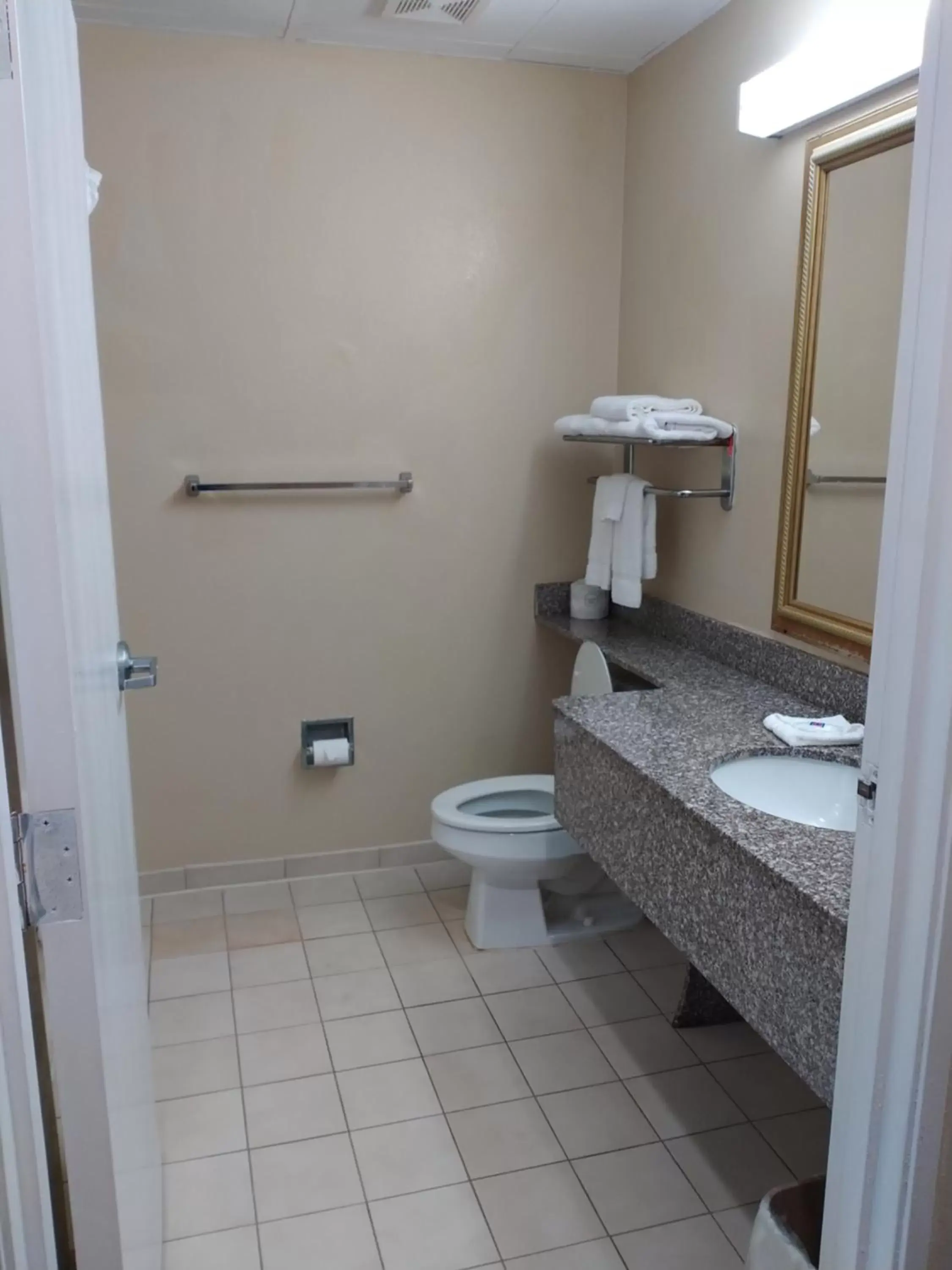 Bathroom in Motel 6 Dawsonville GA North GA Premium Outlets