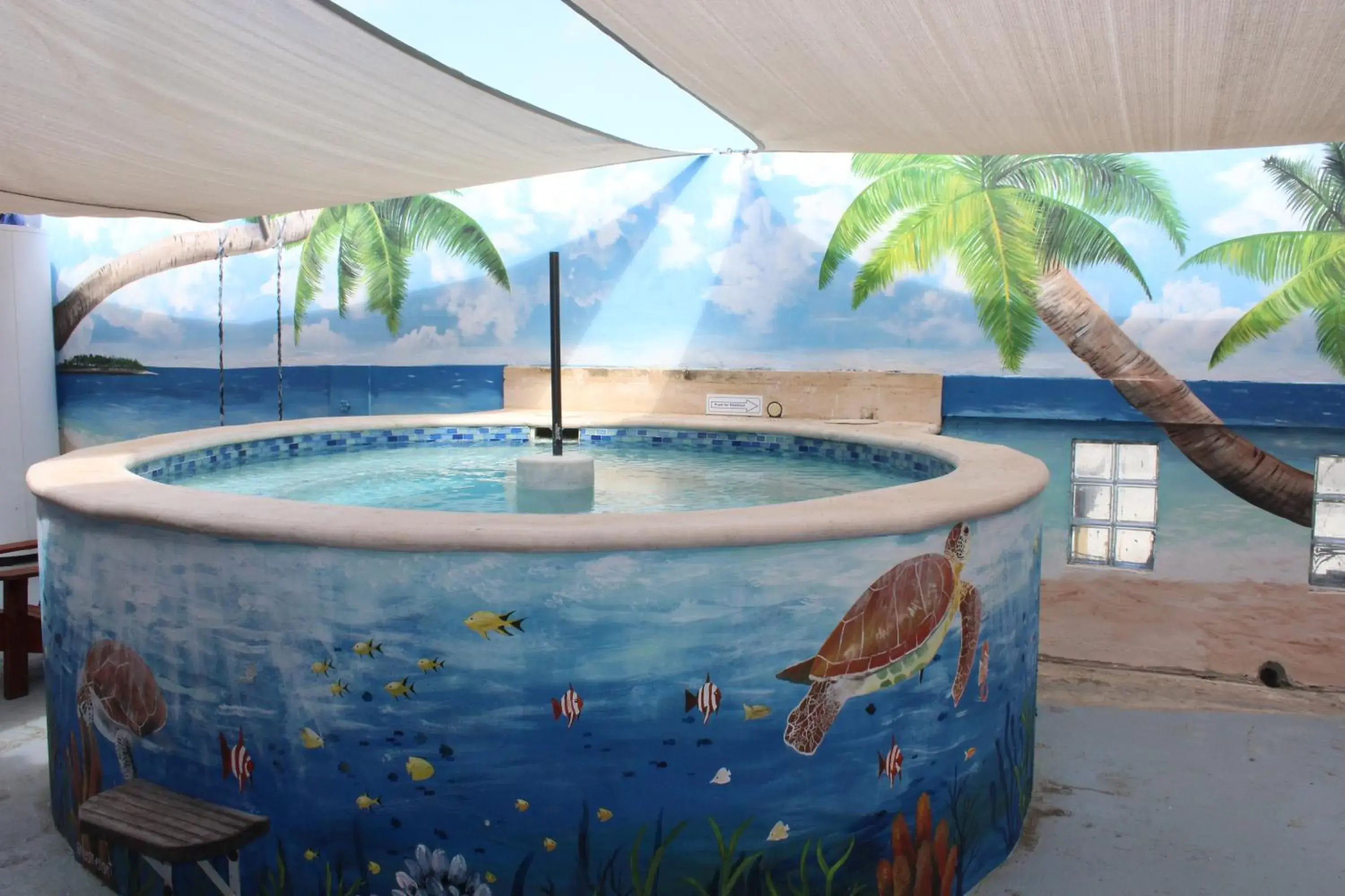 Swimming Pool in First Curacao Hostel