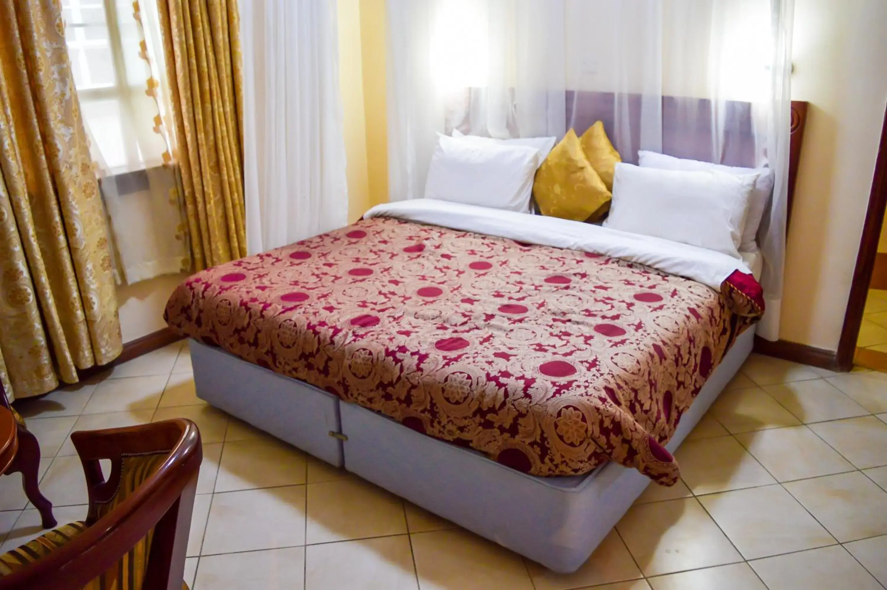 Bed in Anthena Hotel