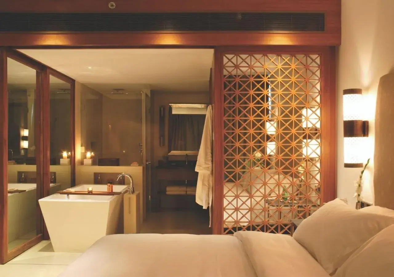 Bed in Alila Diwa Goa - A Hyatt Brand