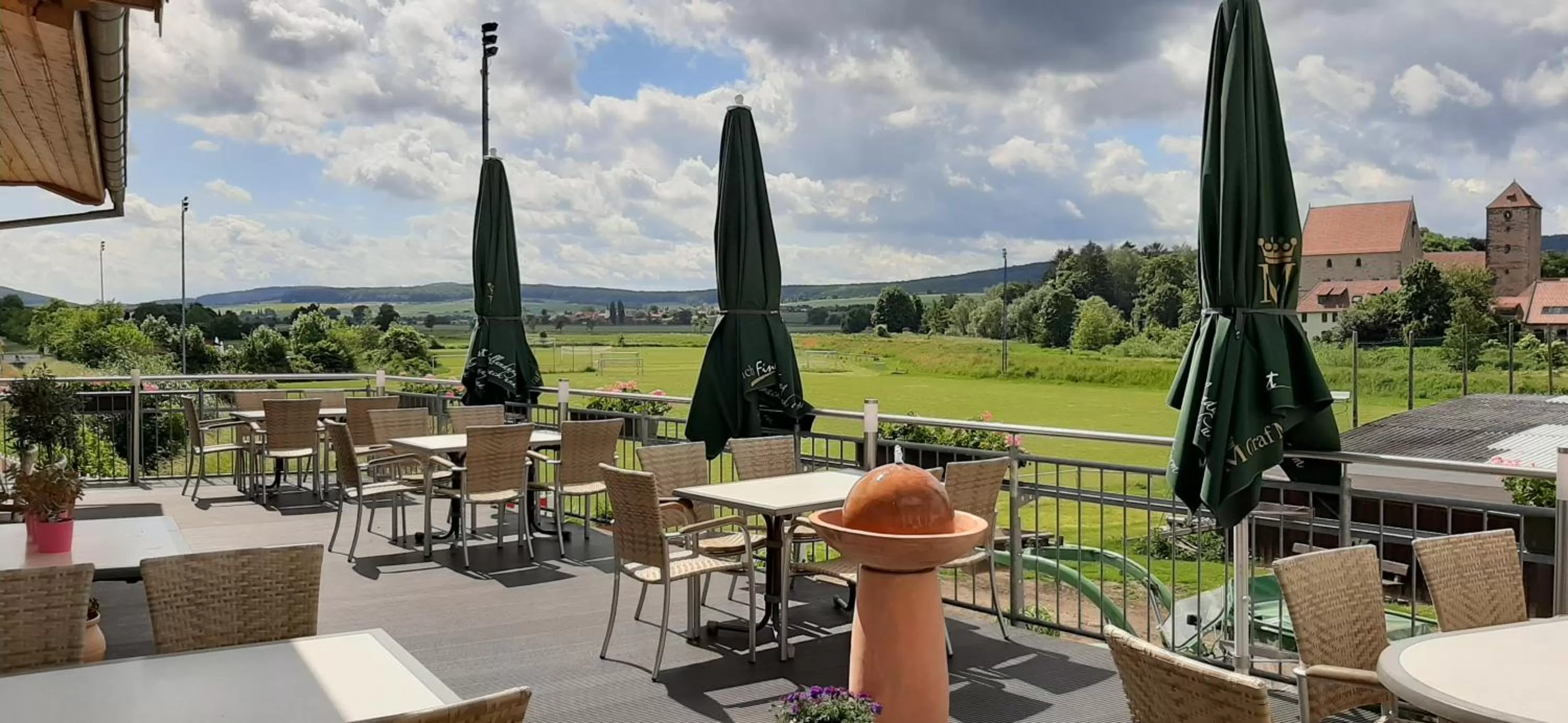 Balcony/Terrace in Landgasthof Zur scharfen Ecke