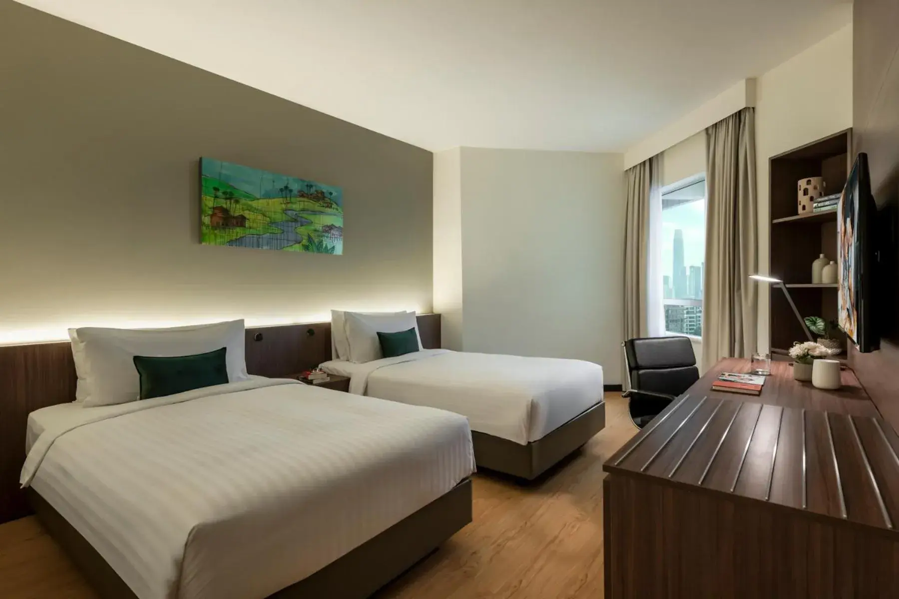 Bedroom, Bed in Oakwood Hotel and Residence Kuala Lumpur