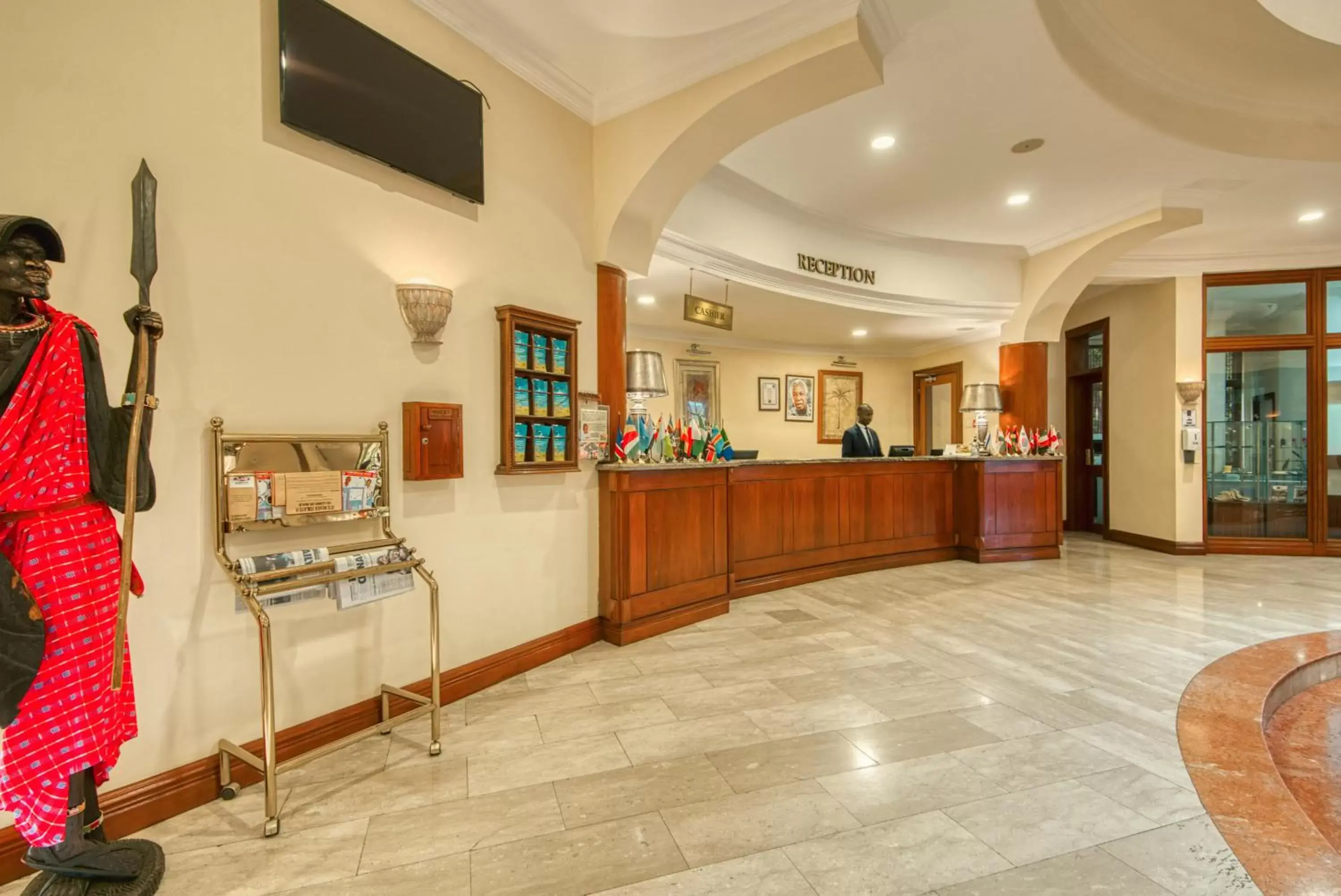 Lobby or reception, Lobby/Reception in Kibo Palace Hotel Arusha