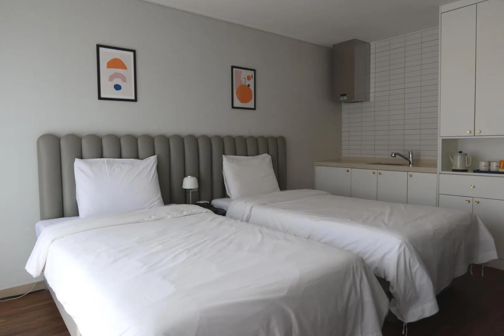 Decorative detail, Bed in Hotel Seogwipean