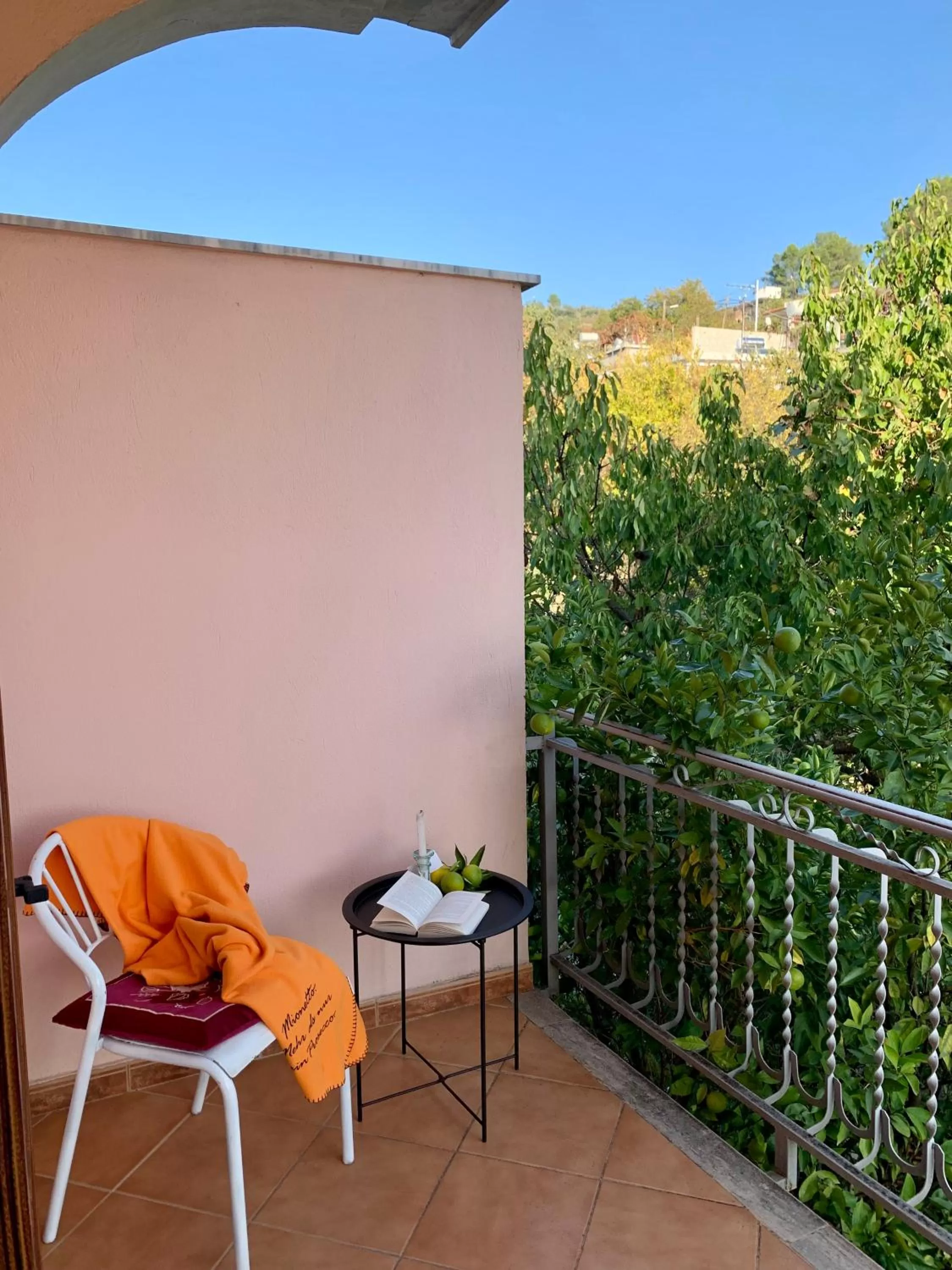 Balcony/Terrace in Guesthouse Villa Rosa Berat