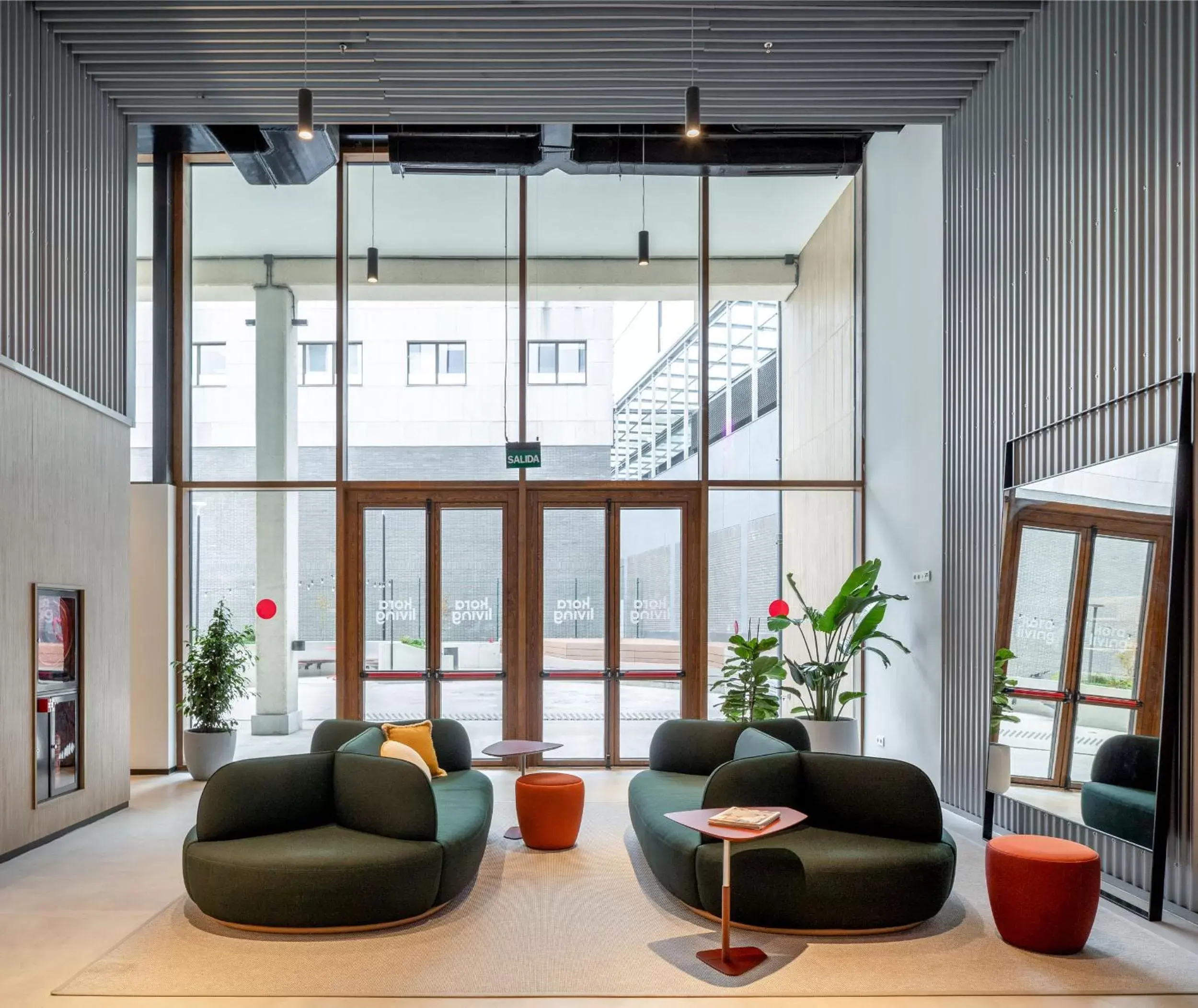 Communal lounge/ TV room, Lobby/Reception in Kora Green City - Aparthotel Passivhaus