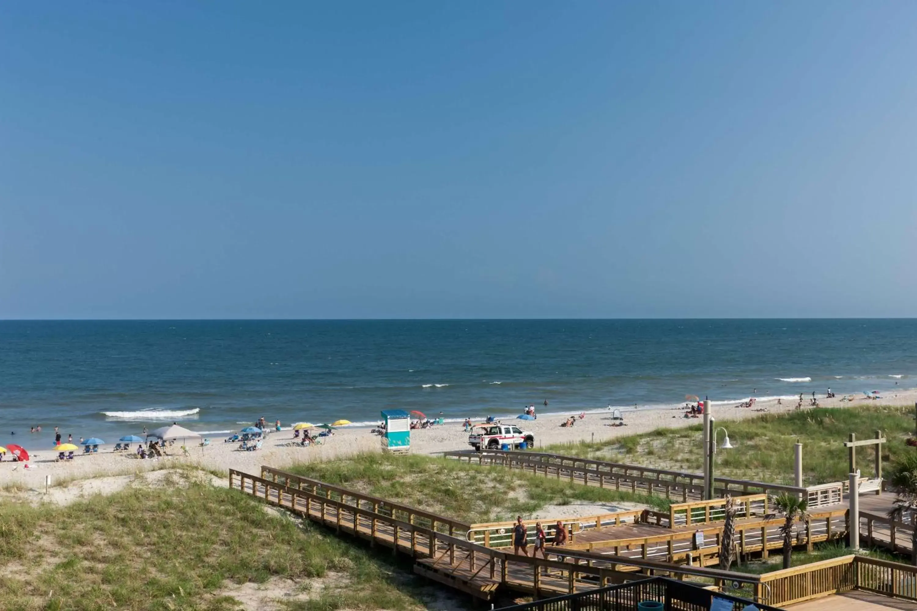 Beach, Sea View in Hampton Inn & Suites by Hilton Carolina Beach Oceanfront