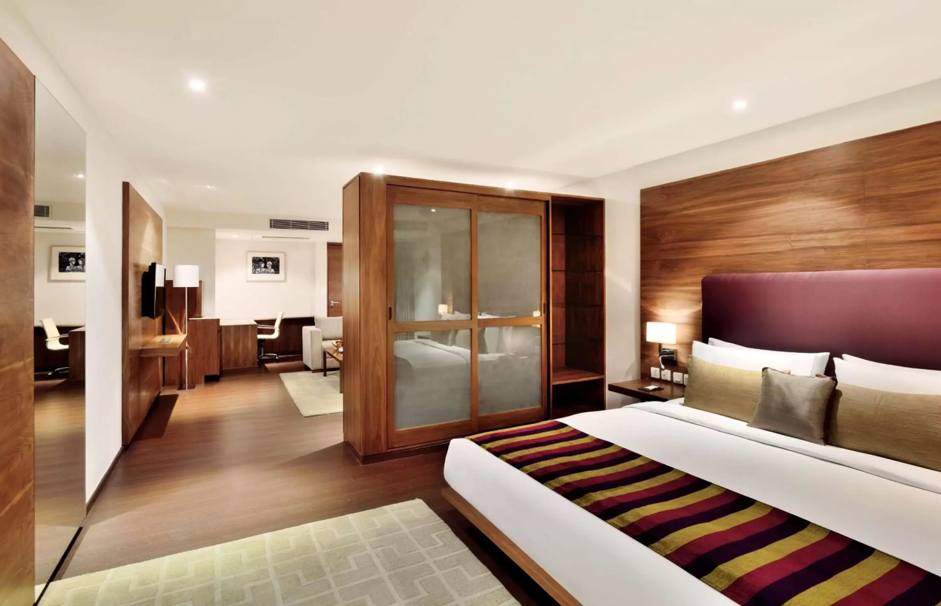 Photo of the whole room, Bed in Radisson Blu Plaza Hotel Hyderabad Banjara Hills