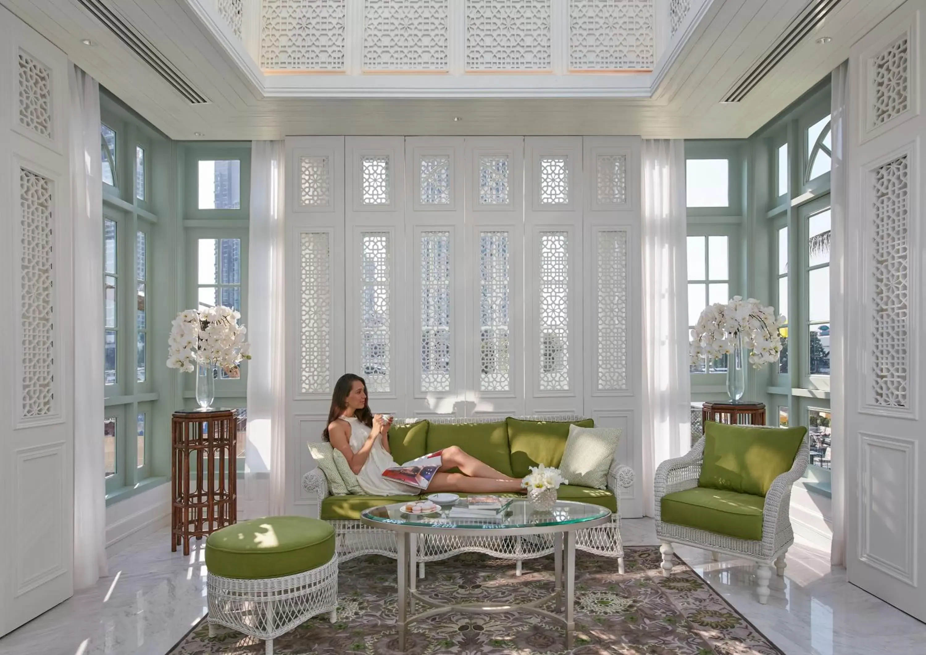 Living room in Mandarin Oriental Bangkok - SHA Extra Plus