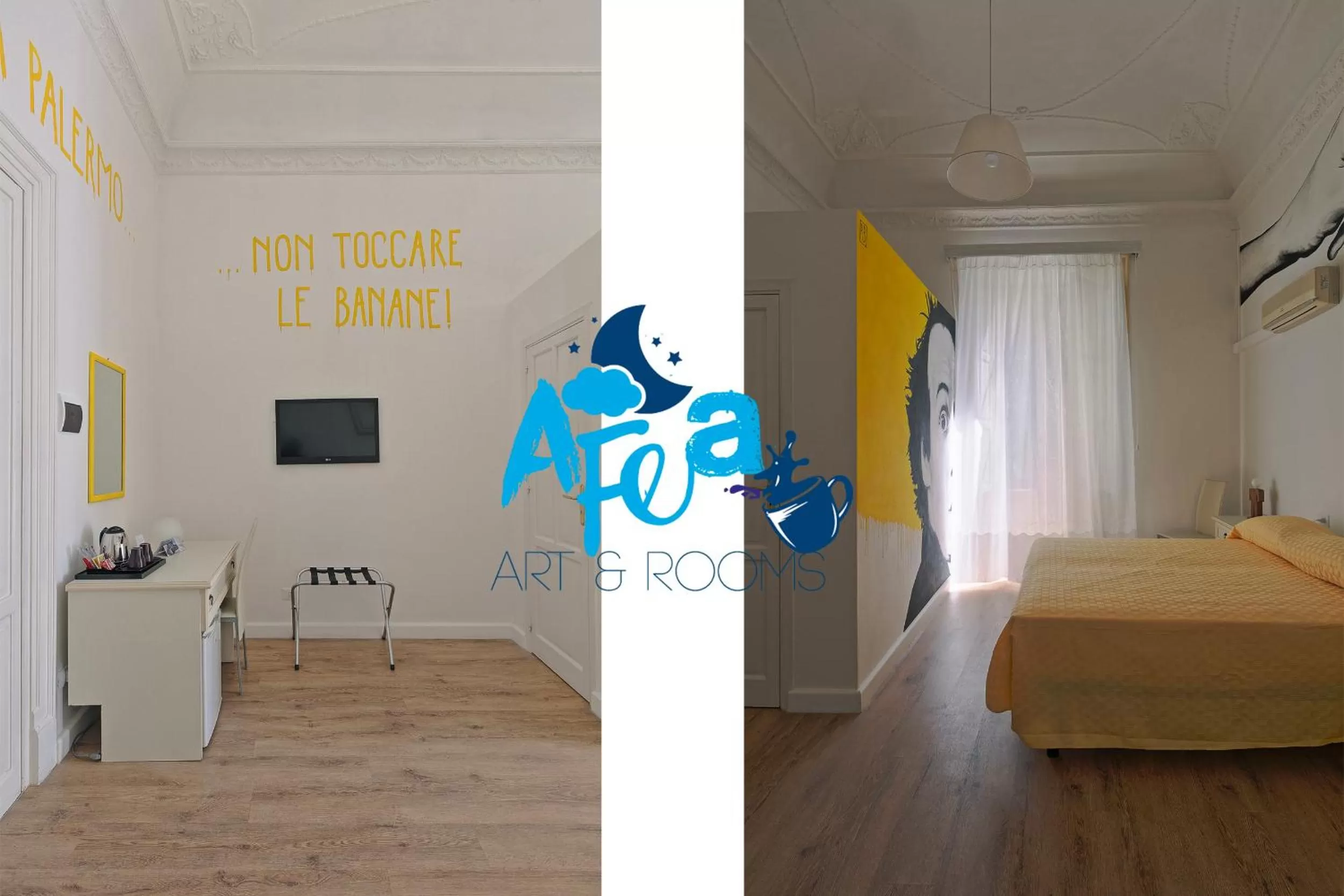 Decorative detail, Bed in Afea Art & Rooms