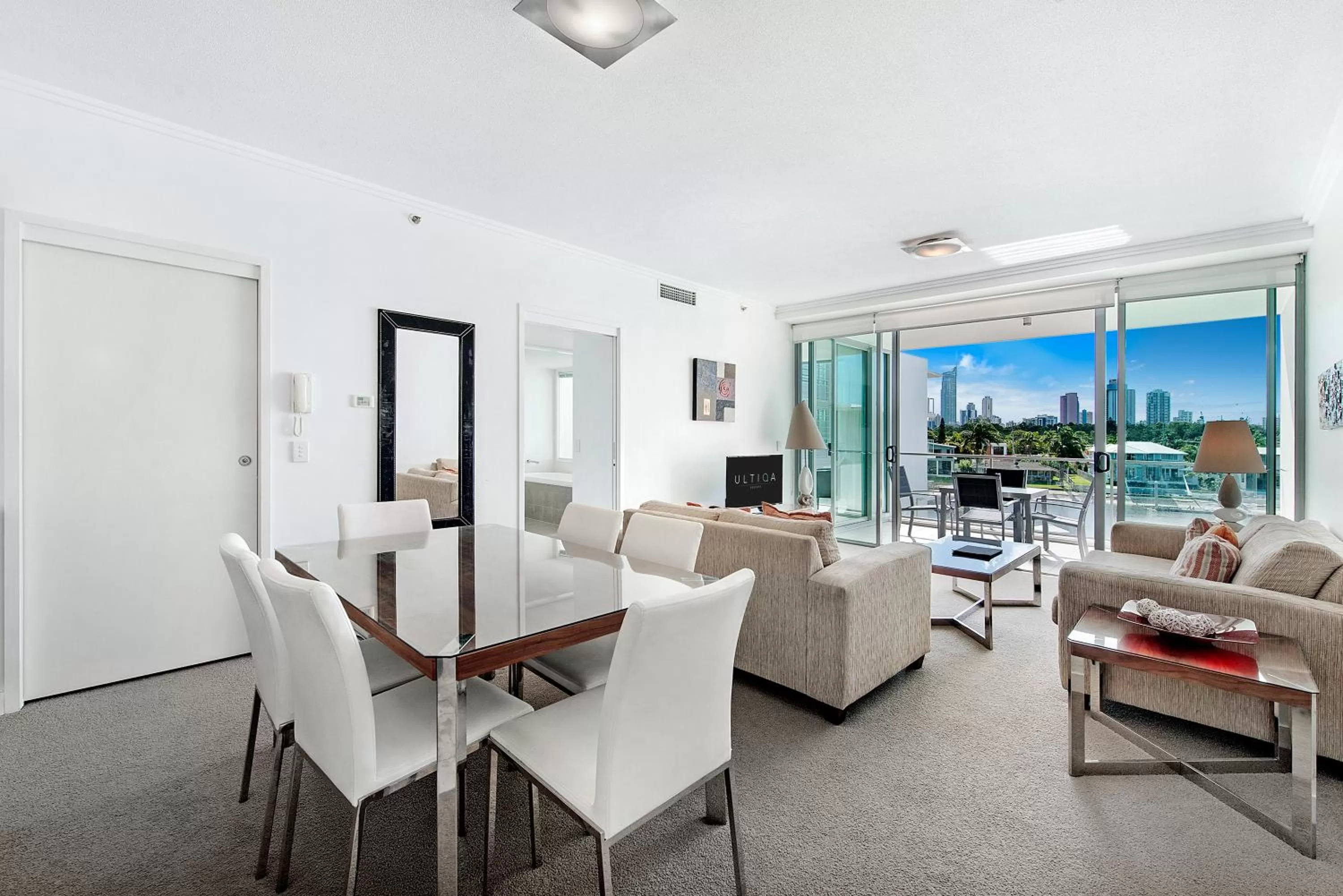 Living room in ULTIQA Freshwater Point Resort Broadbeach