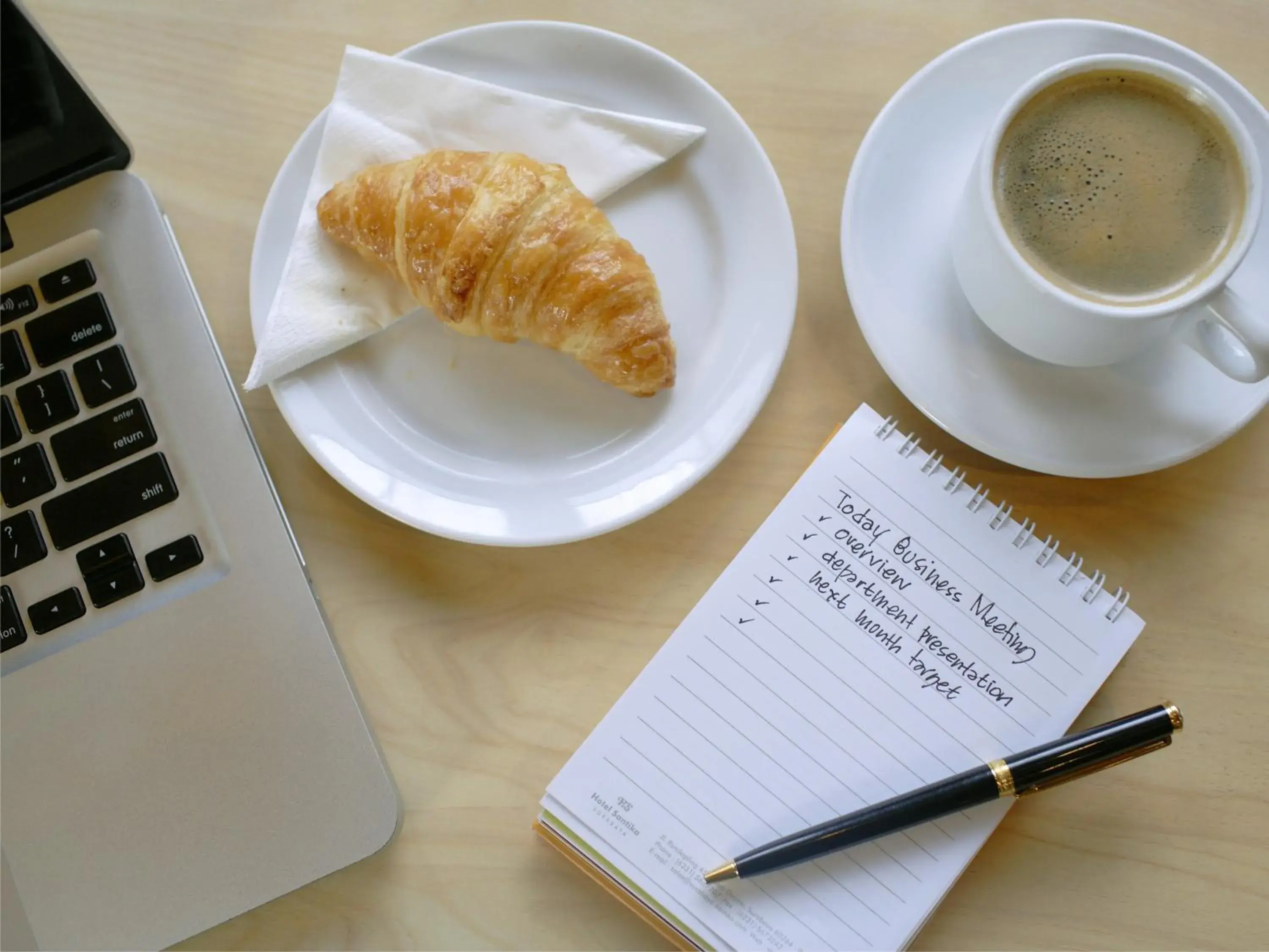 Continental breakfast in Hotel Santika Pandegiling Surabaya