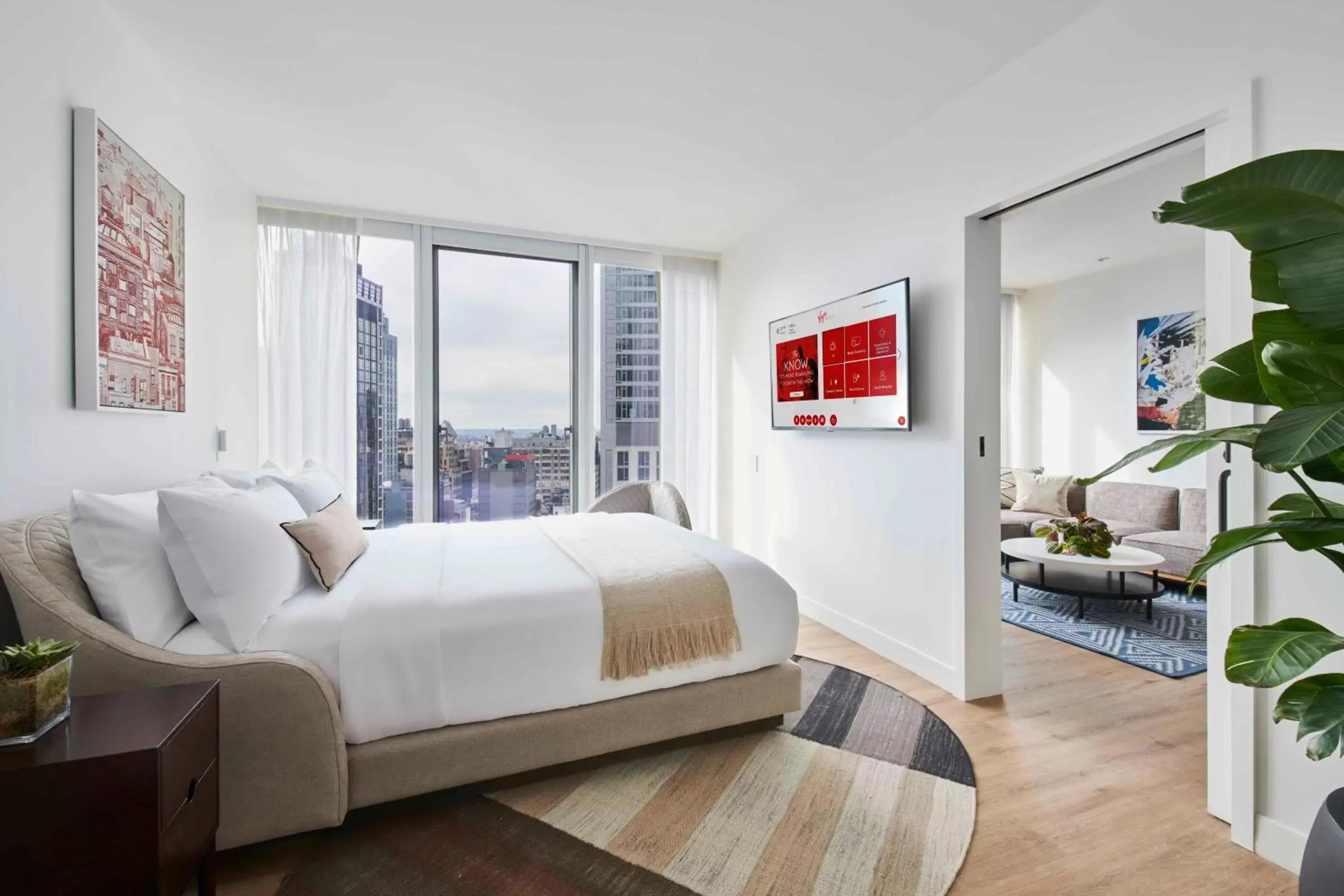 Bedroom in Virgin Hotels New York City