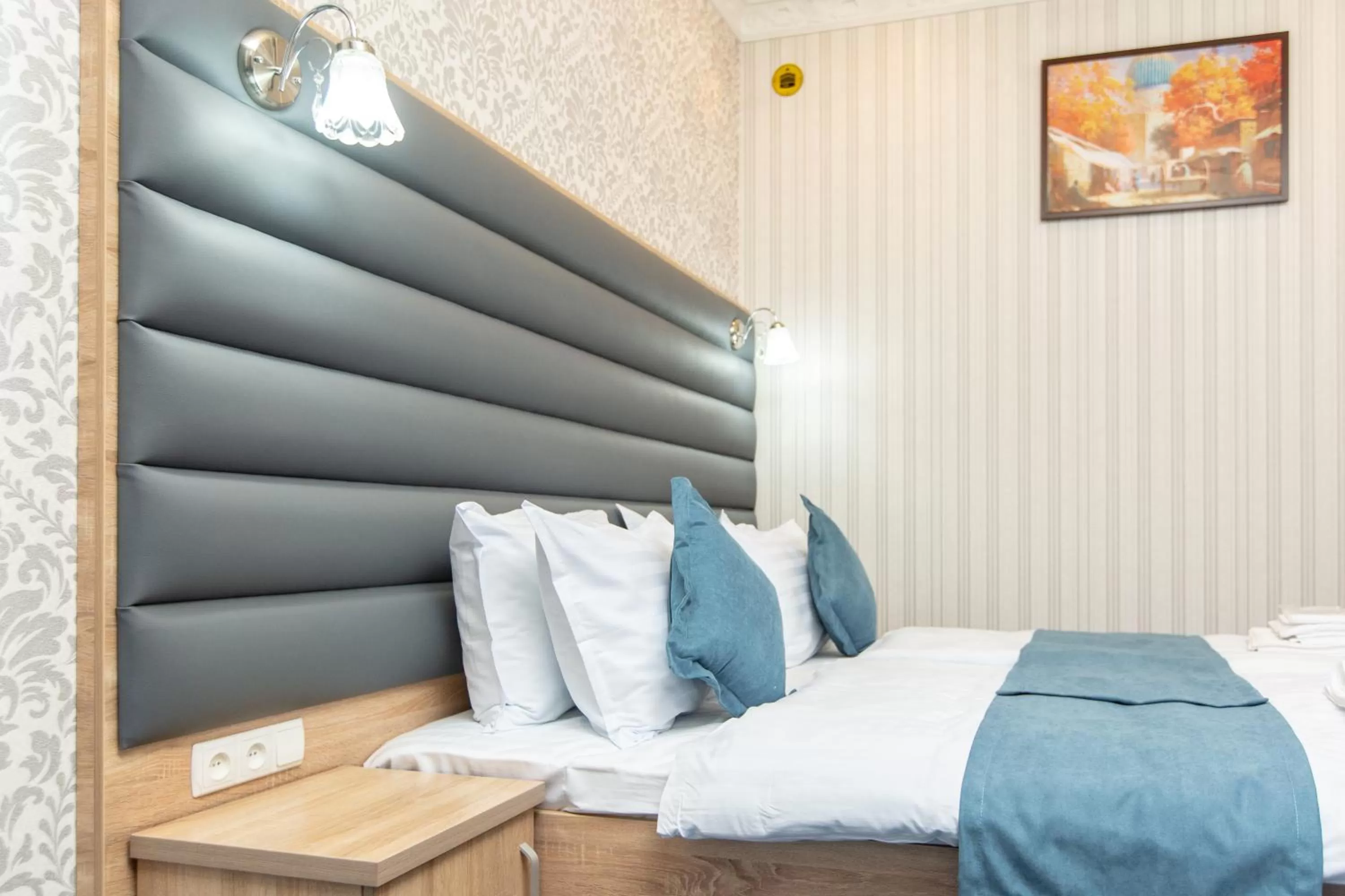 Decorative detail, Bed in Mirzo Boutique Hotel