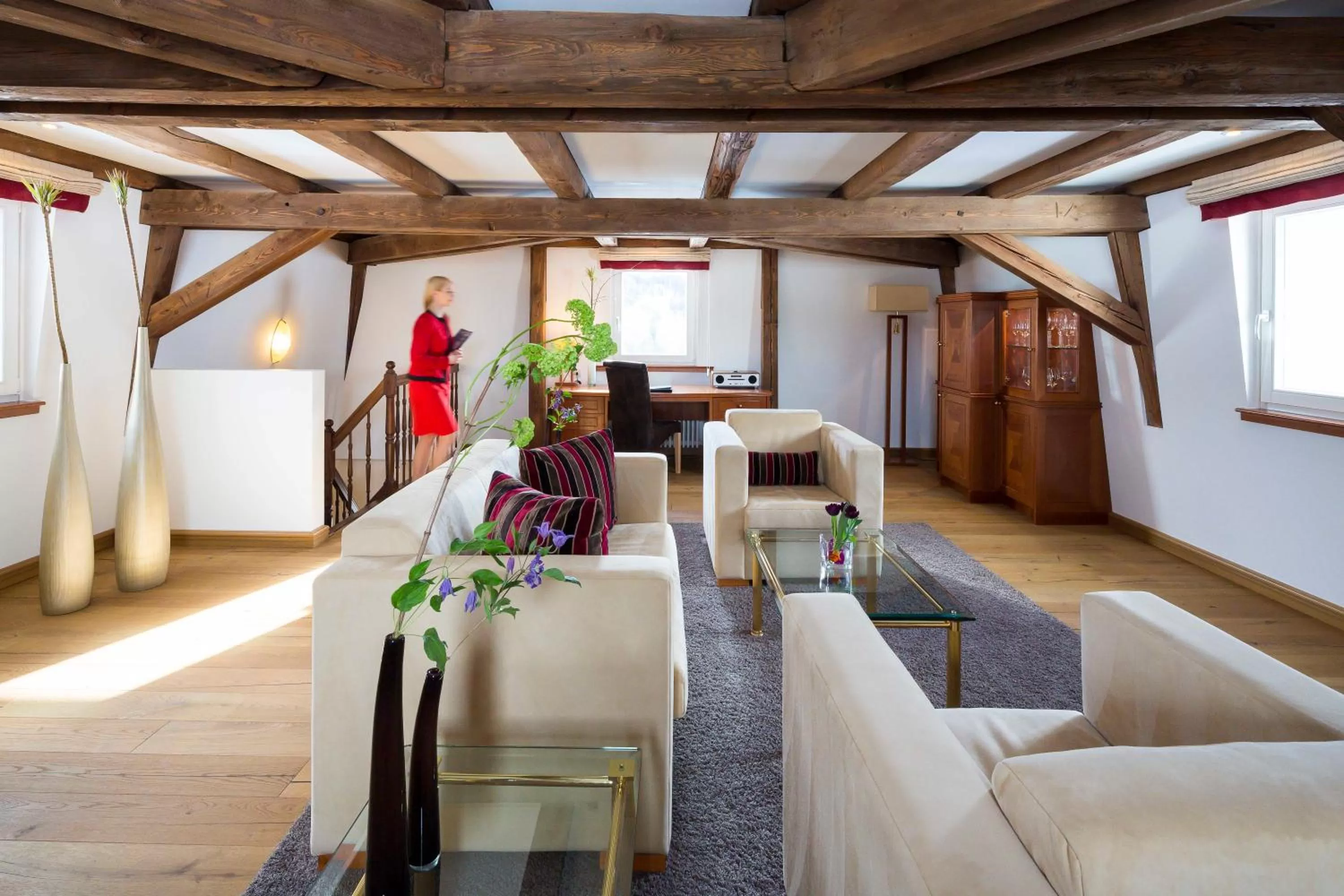 Living room in Grand Hotel des Bains Kempinski