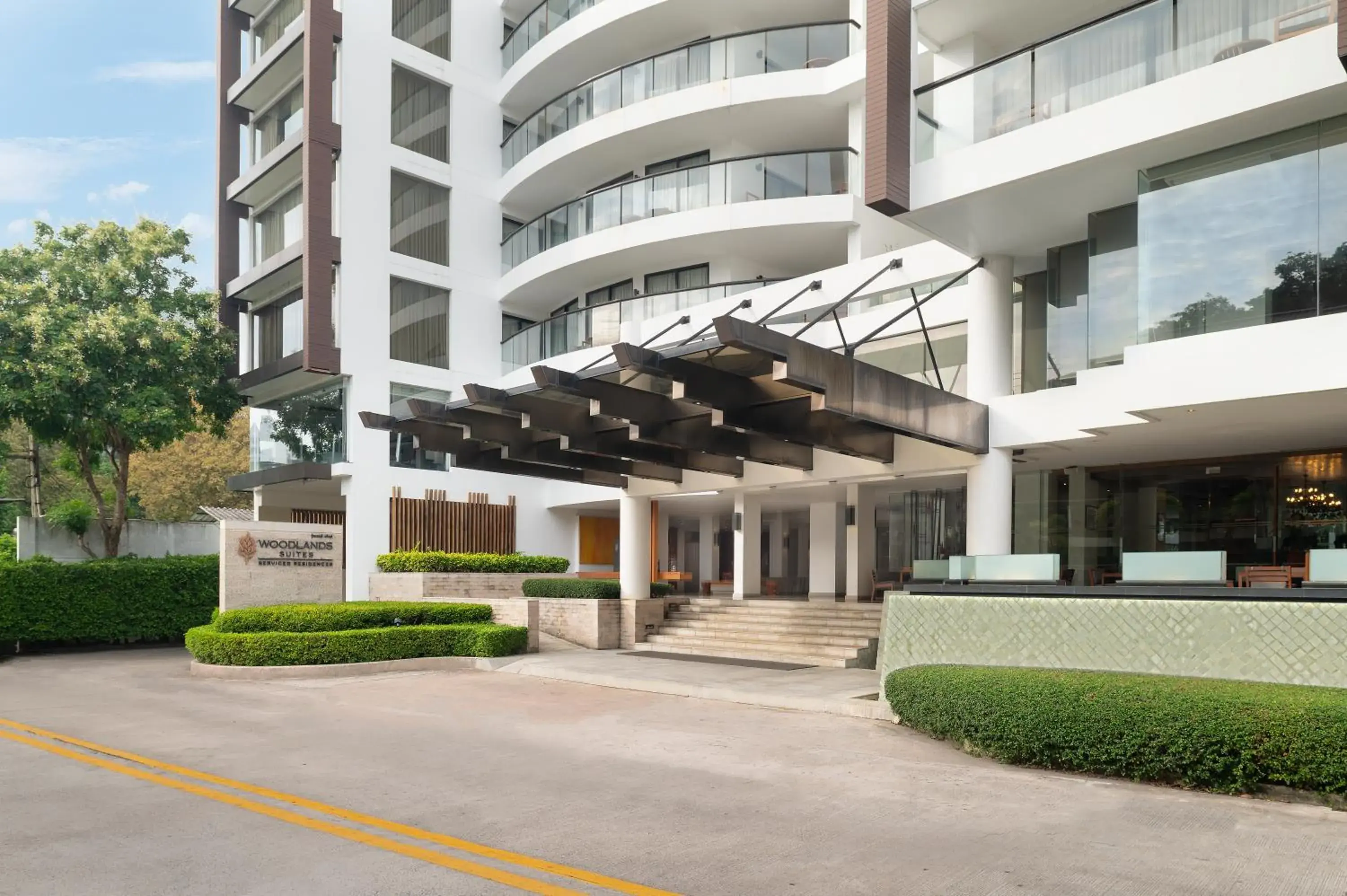 Facade/entrance, Property Building in Woodlands Suites Serviced Residences - SHA Extra Plus