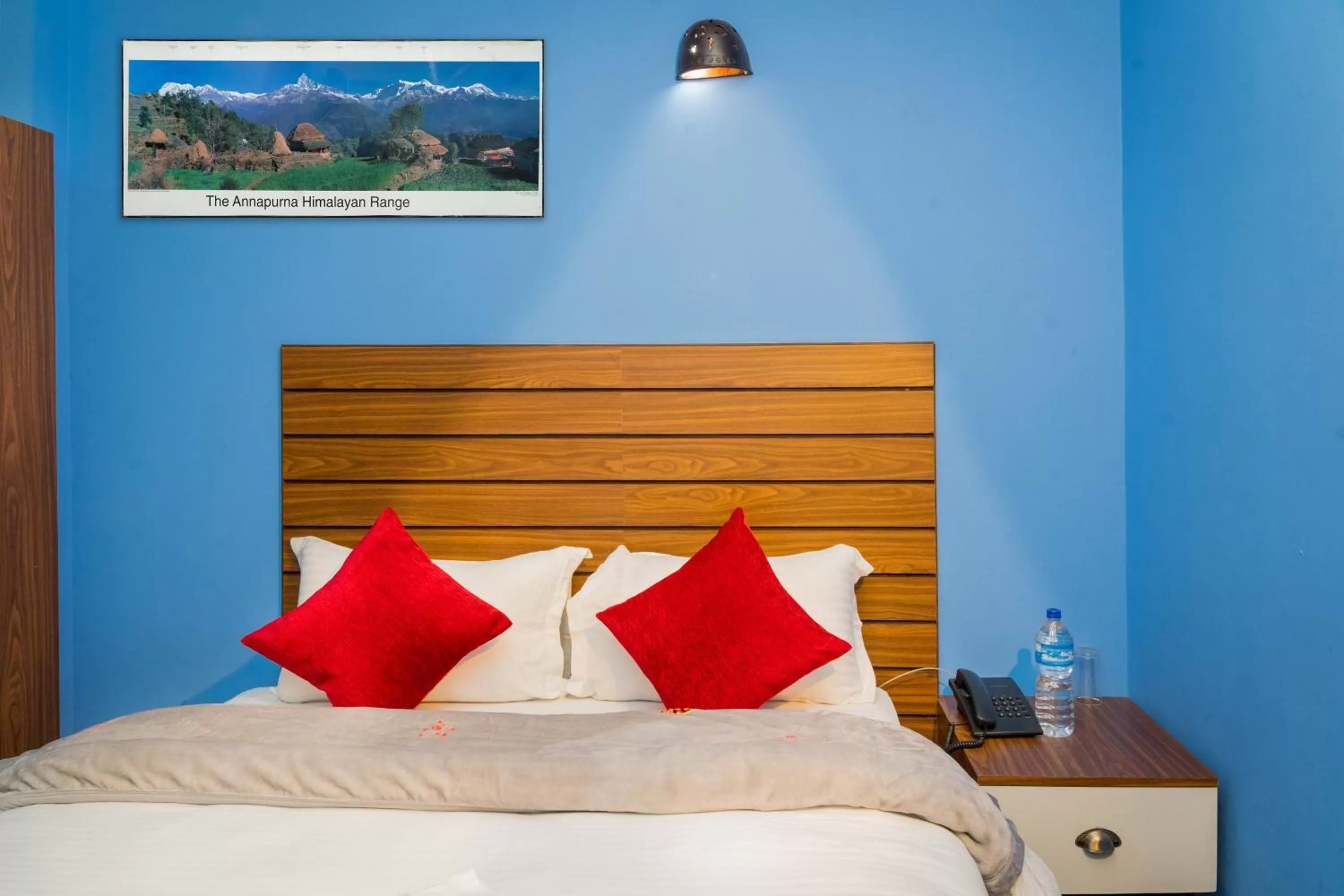 Bed in Hotel Nepal Bhumi