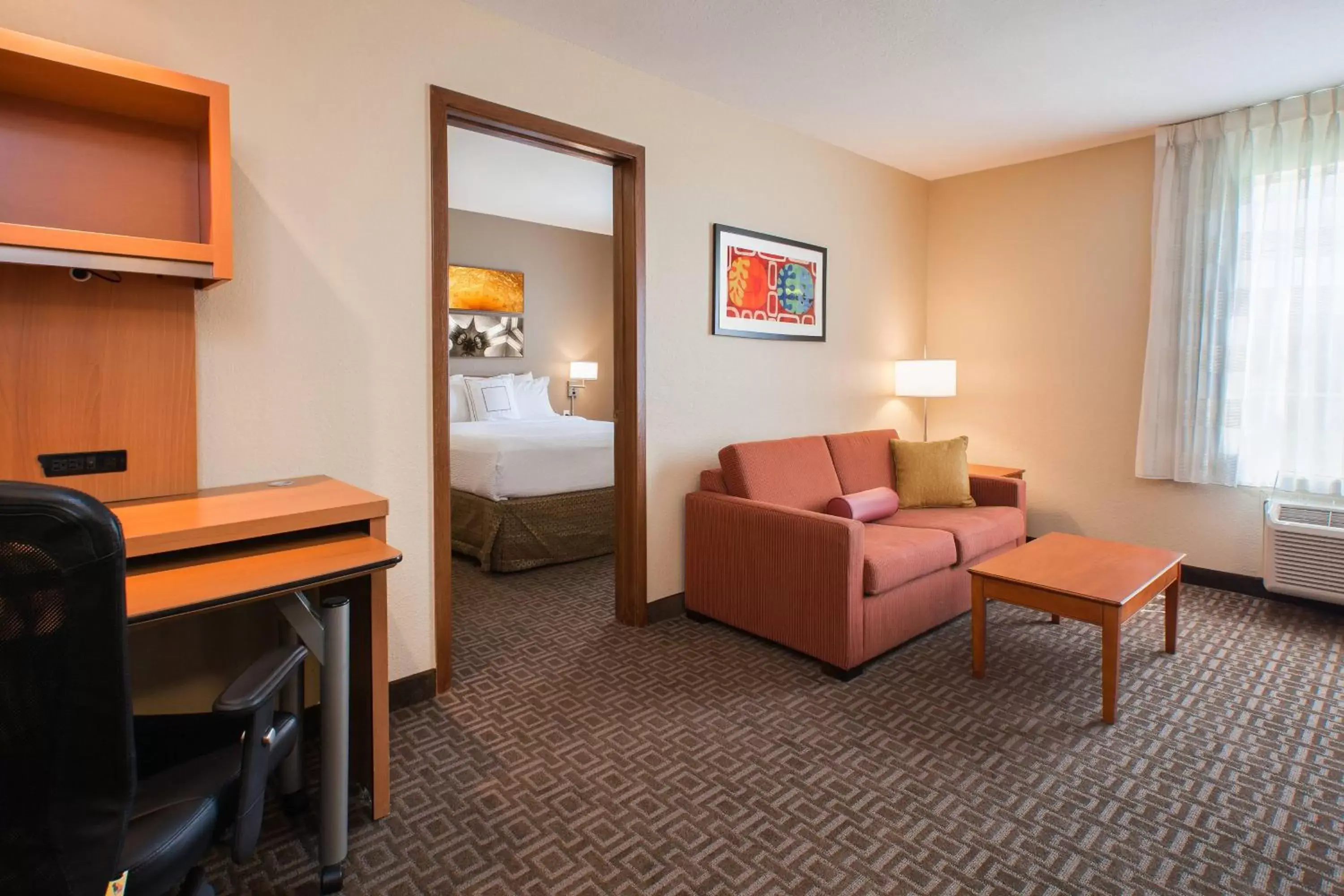 Bedroom, Seating Area in TownePlace Suites Houston Northwest
