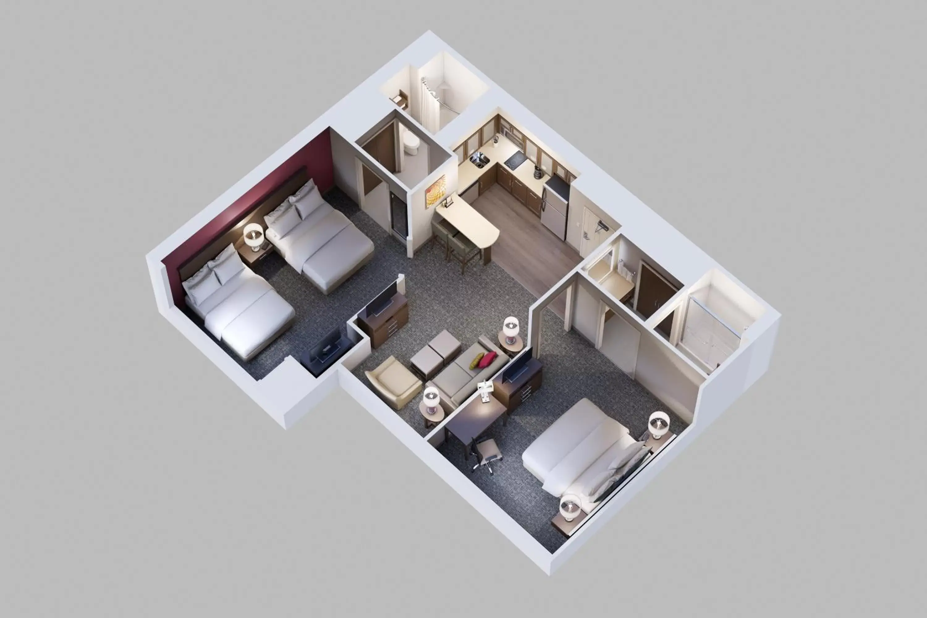 Photo of the whole room, Floor Plan in Staybridge Suites - Denton, an IHG Hotel