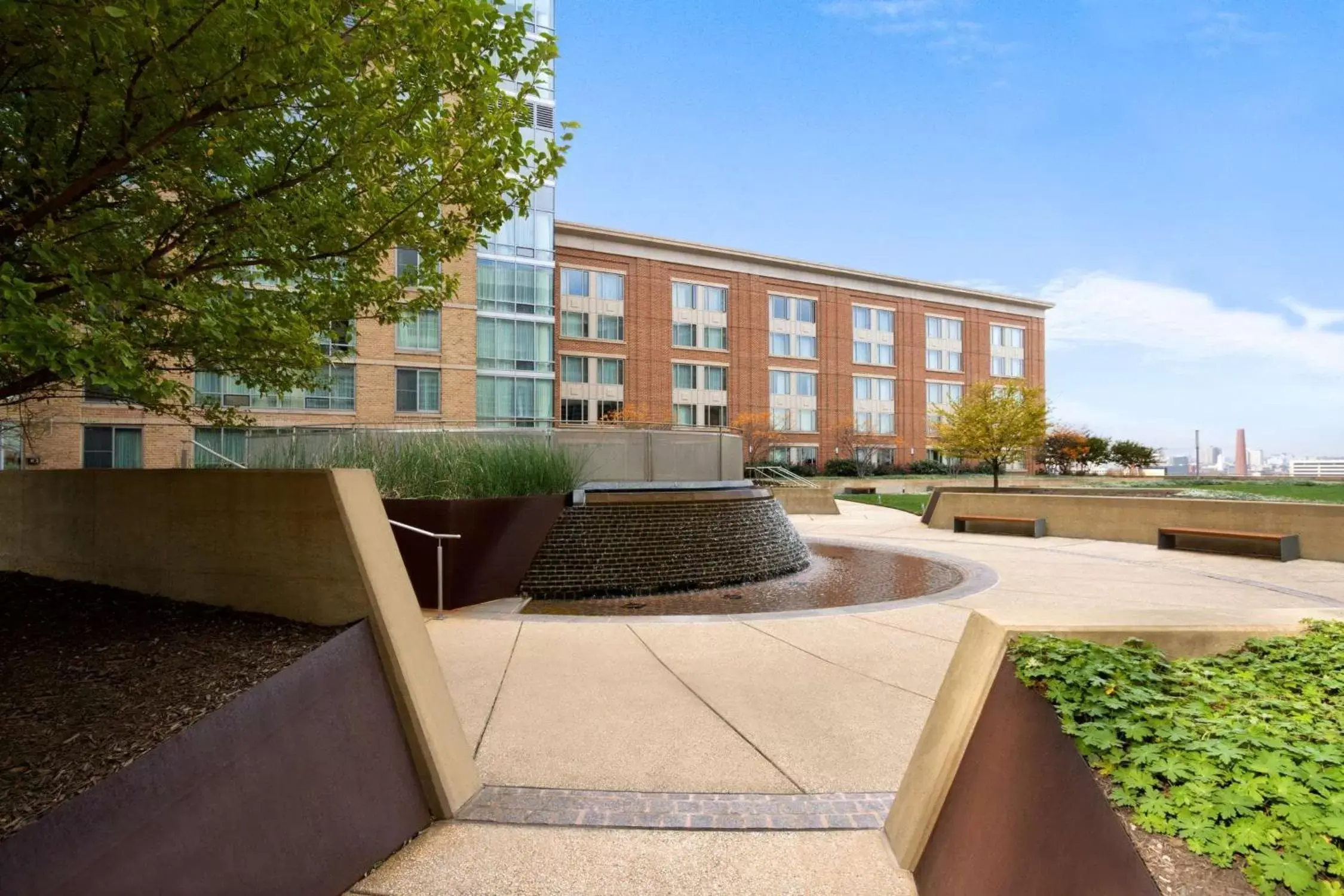 Patio, Property Building in Homewood Suites by Hilton Baltimore