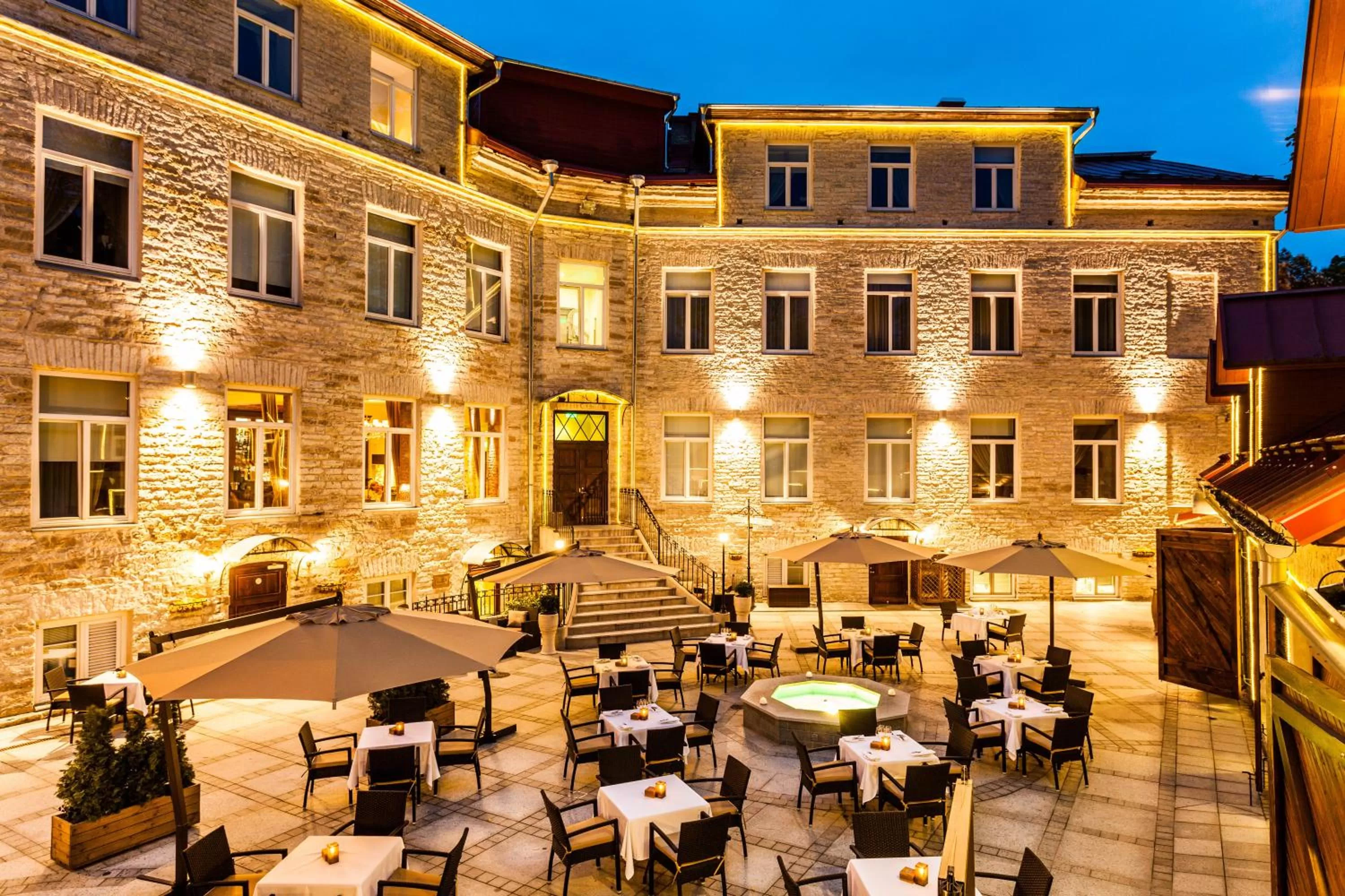 Patio in The von Stackelberg Hotel Tallinn